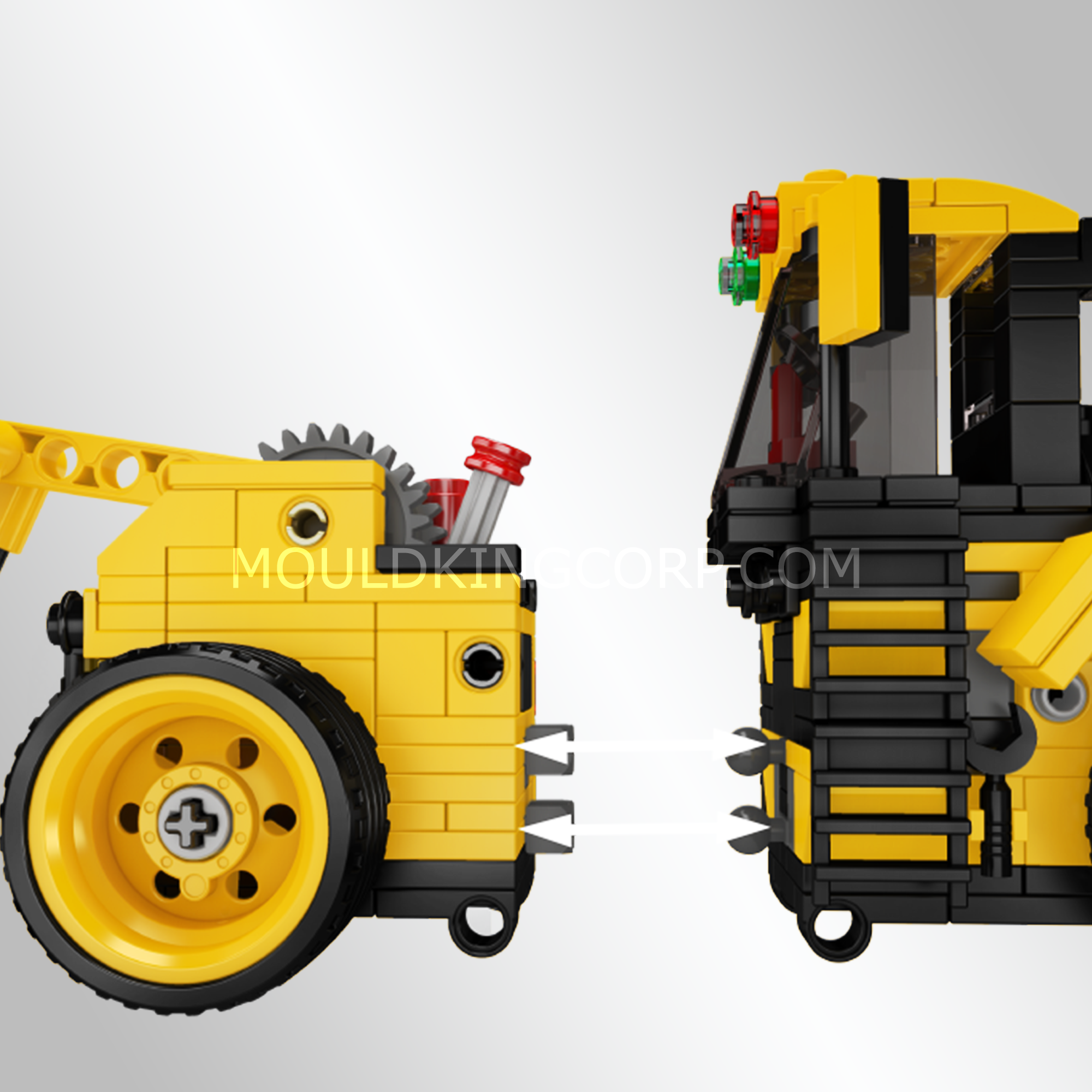 24083 Wheel Loader Construction Vehicle Building Set | 456 Pcs - Image 3 of 5 | TheBrickTube