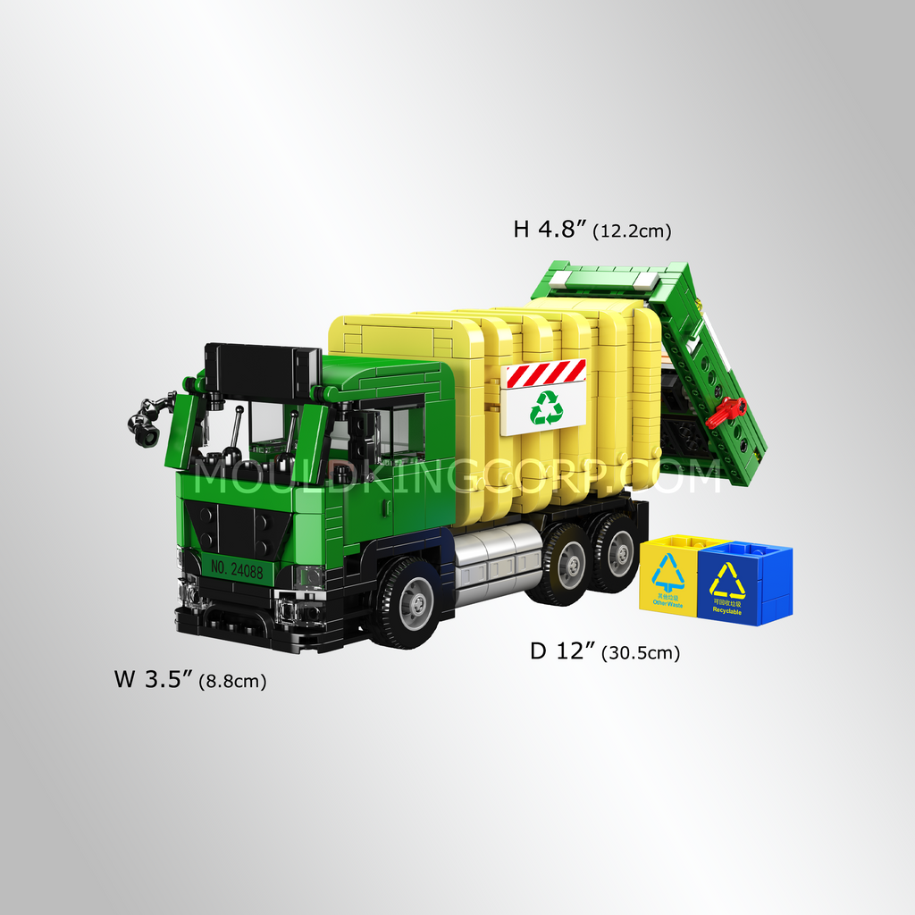 24088 Eco-Friendly Garbage Truck Building Set | 646 Pcs - Image 4 of 4 | TheBrickTube