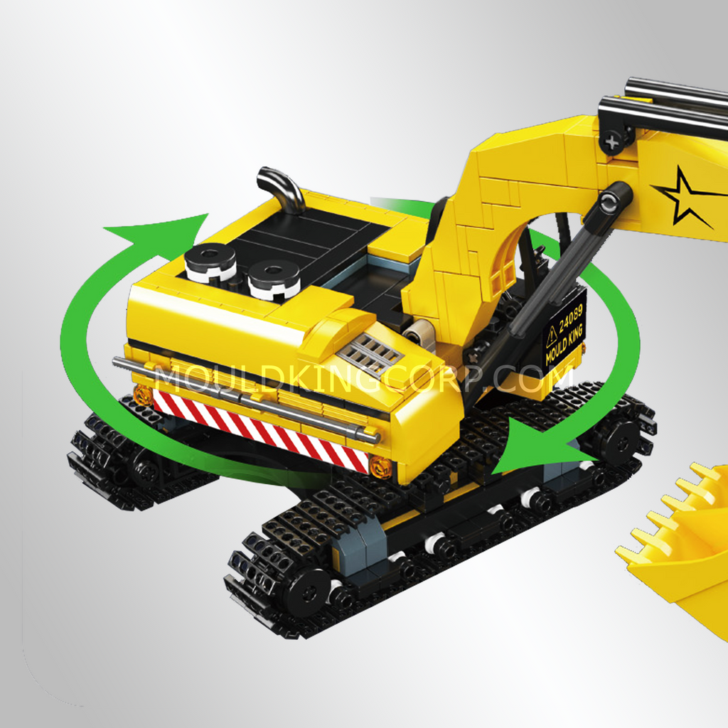 24089 Mini Excavator Building Set | 705 PCS - Image 3 of 5 | TheBrickTube