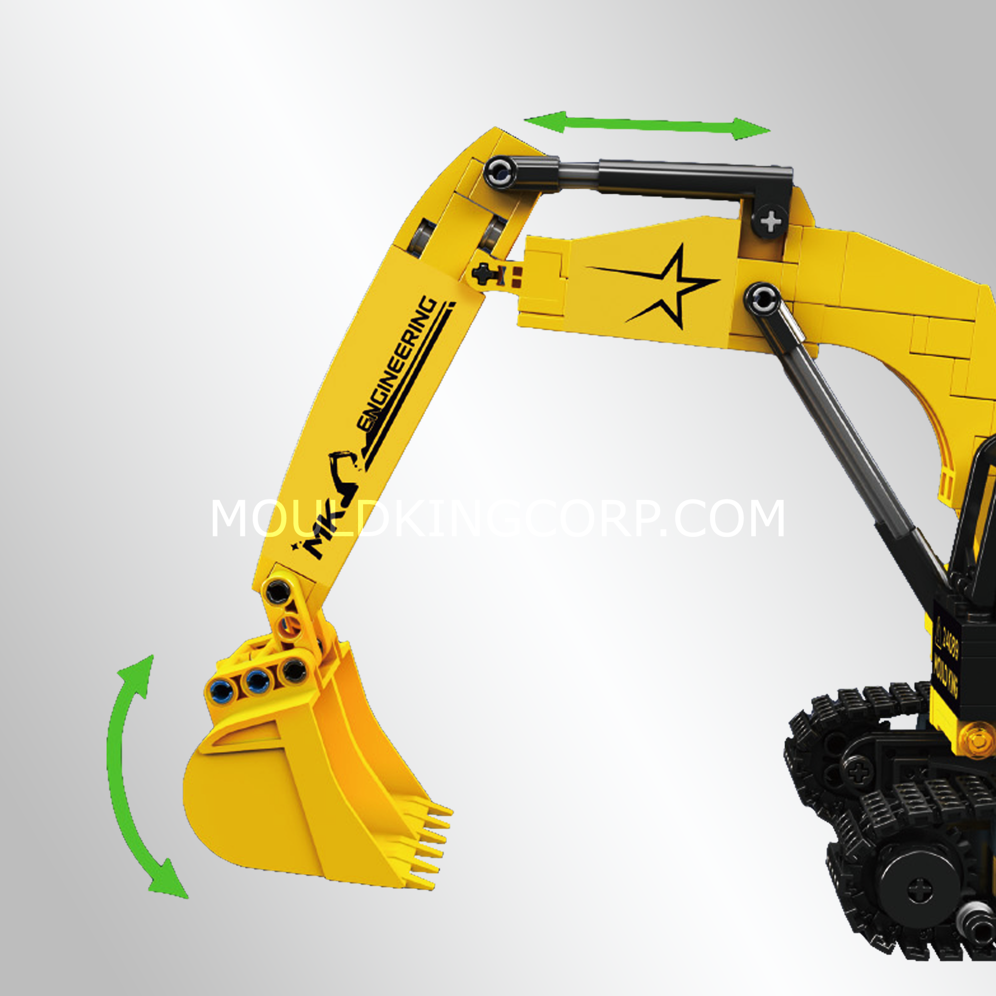 24089 Mini Excavator Building Set | 705 PCS - Image 4 of 5 | TheBrickTube