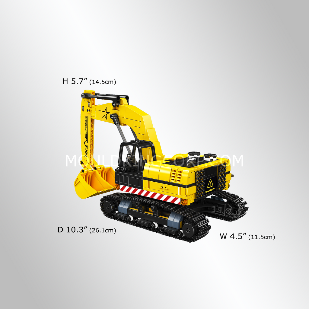 24089 Mini Excavator Building Set | 705 PCS - Image 5 of 5 | TheBrickTube