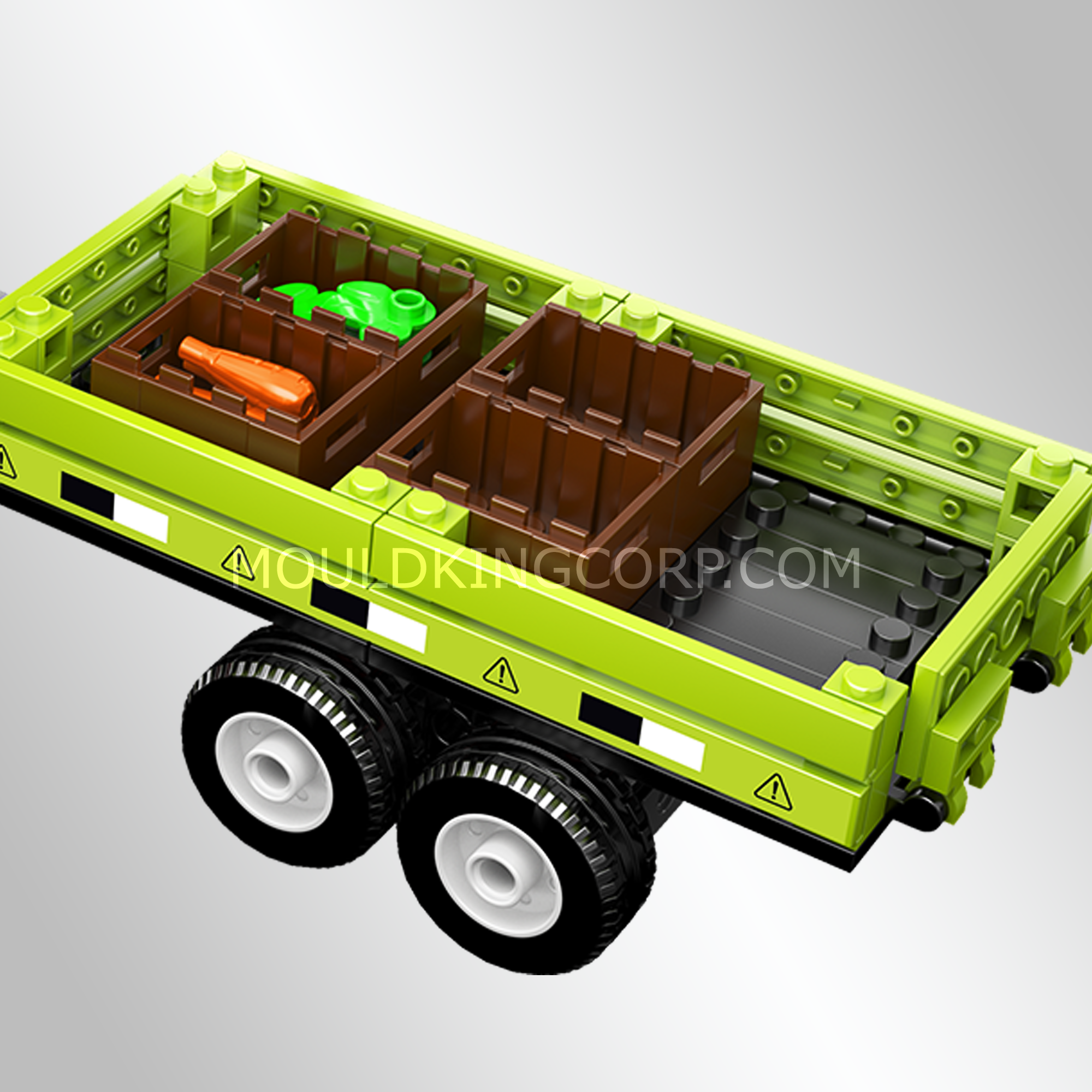 24093 Wheel Loader & Agricultural Trailer Building Set | 504 Pcs - Image 3 of 5 | TheBrickTube