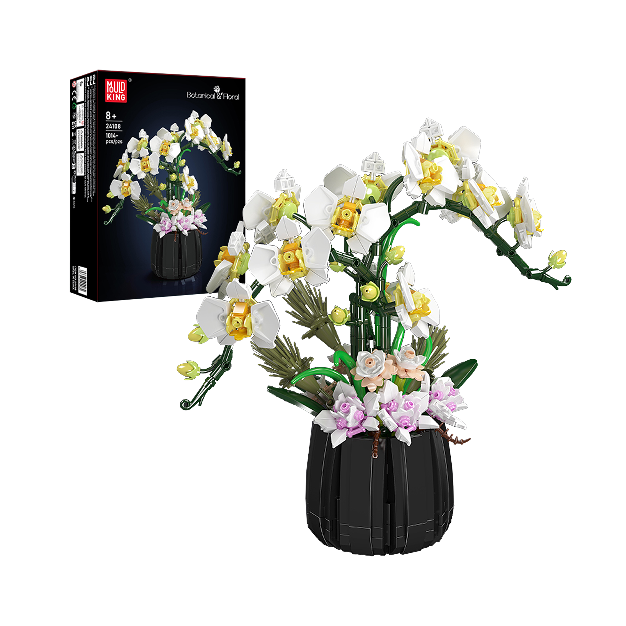 24108 Orchid Bonsai Building Block Set | 1,014 Pcs - Main Image | TheBrickTube