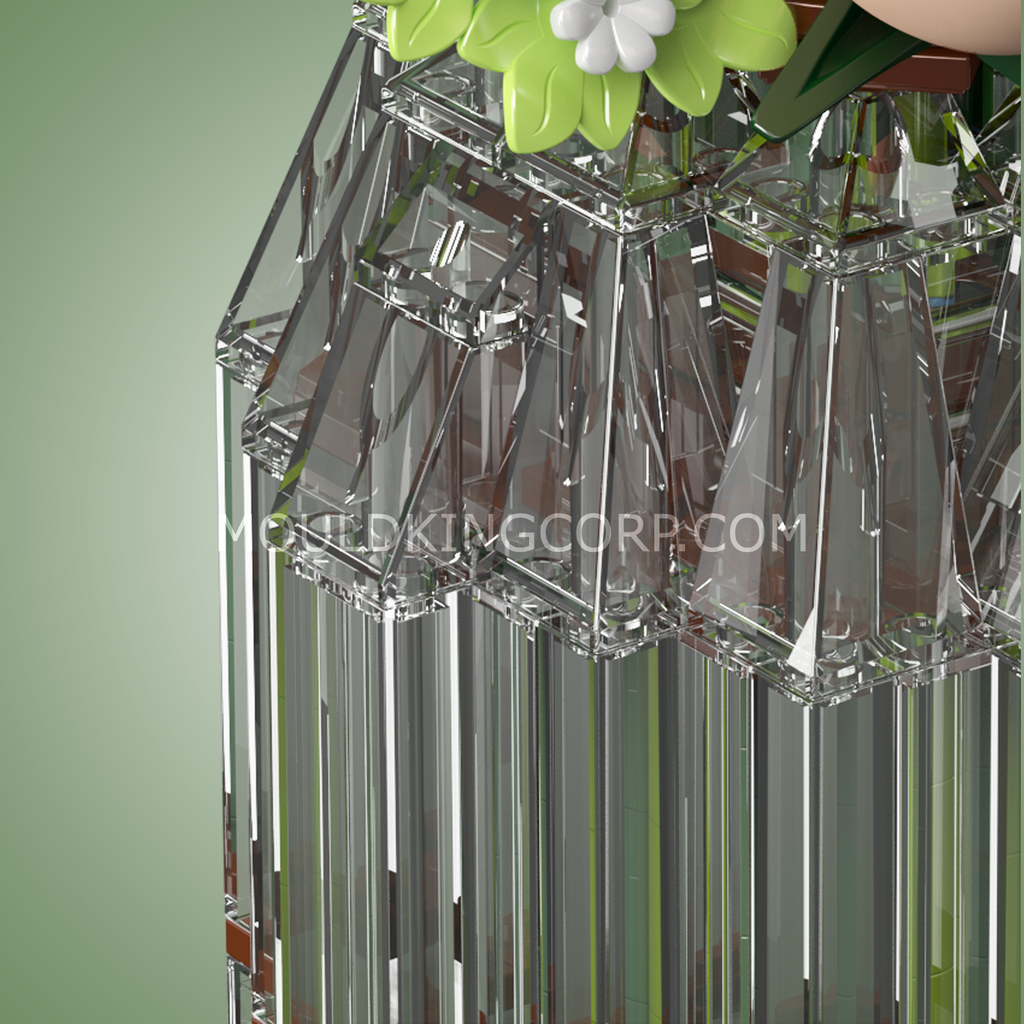 24109 White Rose Flower Bouquet Building Set | 981 Pcs - Image 5 of 6 | TheBrickTube