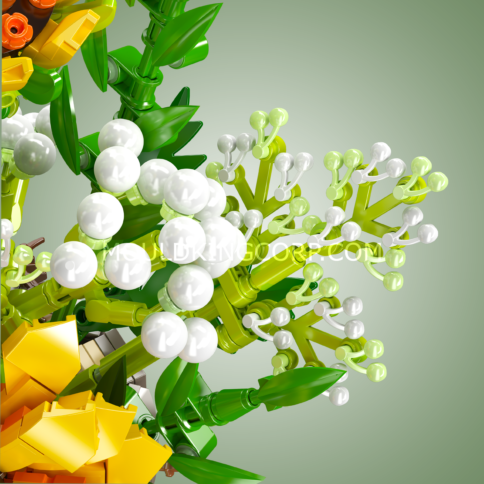 24110 Sunflower Potted Building Set | 1,047 Pcs - Image 2 of 5 | TheBrickTube