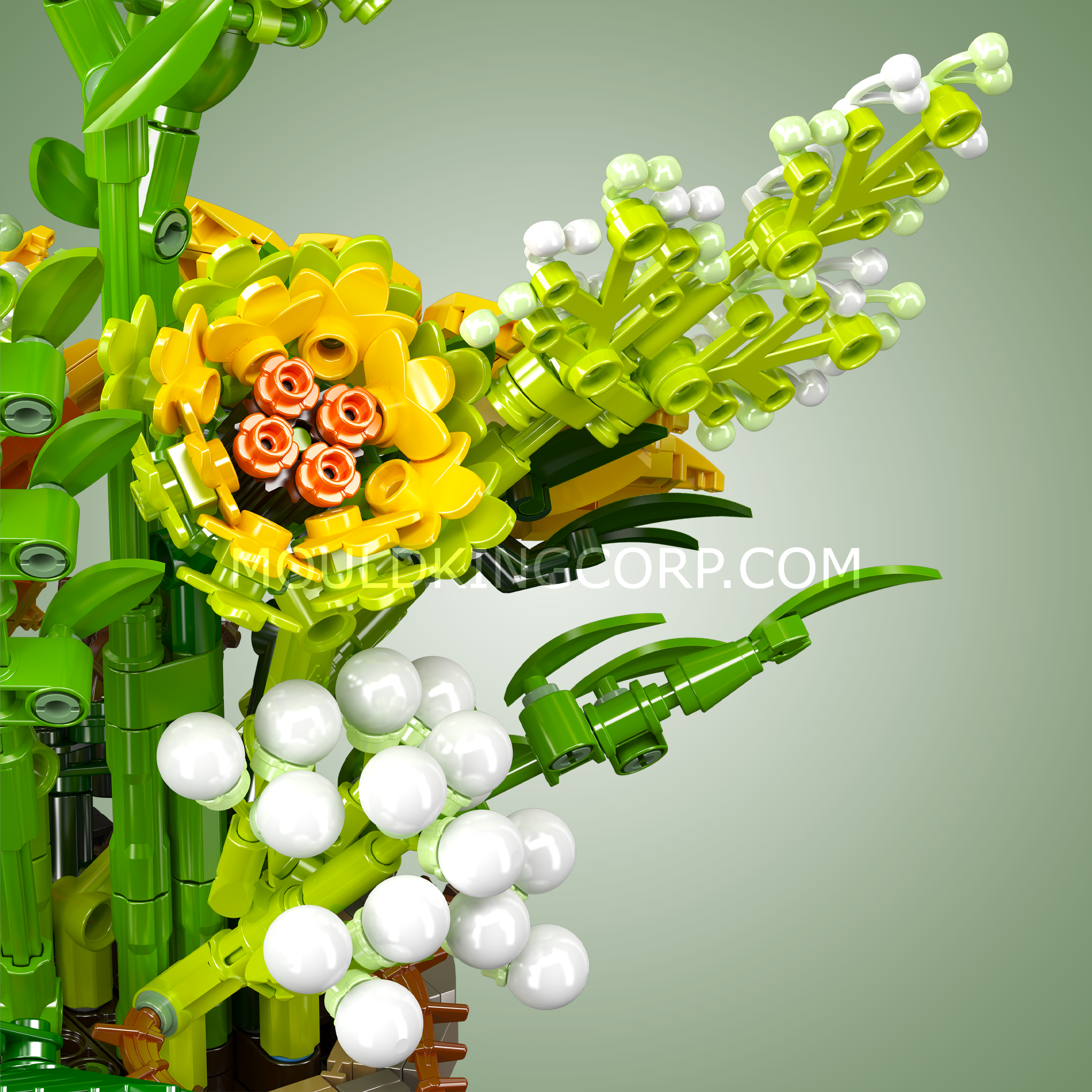 24110 Sunflower Potted Building Set | 1,047 Pcs - Image 3 of 5 | TheBrickTube