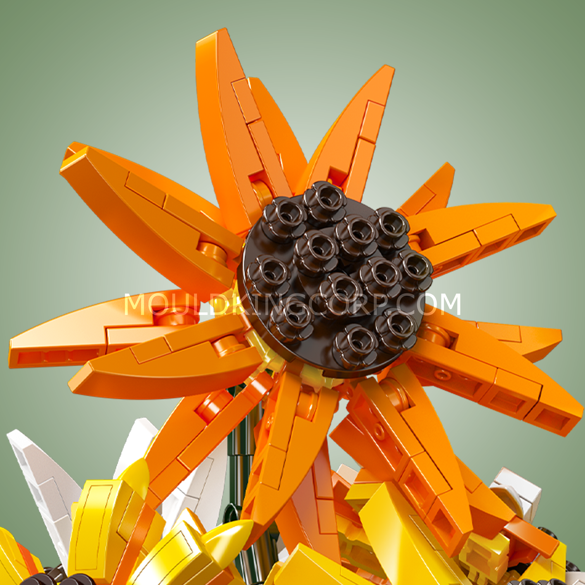 24111 Sunflower Potted Building Set | 854 Pcs - Image 4 of 6 | TheBrickTube
