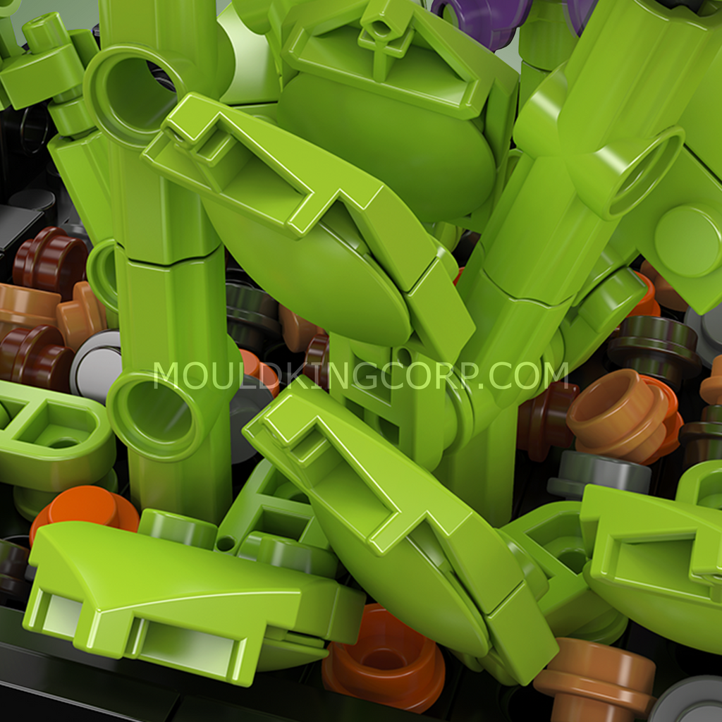 24112 Violet Bonsai Building Set | 744 Pcs - Image 3 of 6 | TheBrickTube