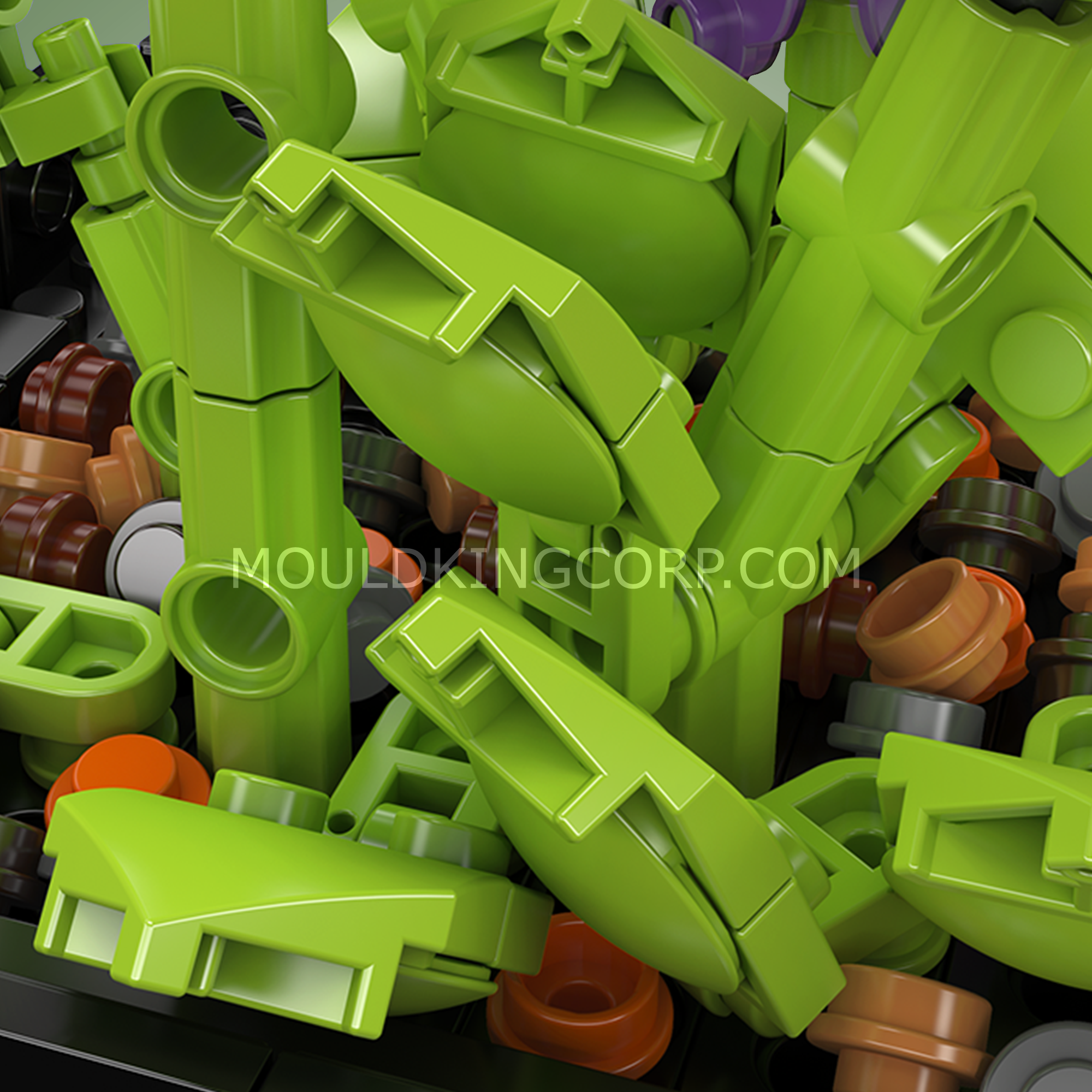 24112 Violet Bonsai Building Set | 744 Pcs - Image 3 of 6 | TheBrickTube