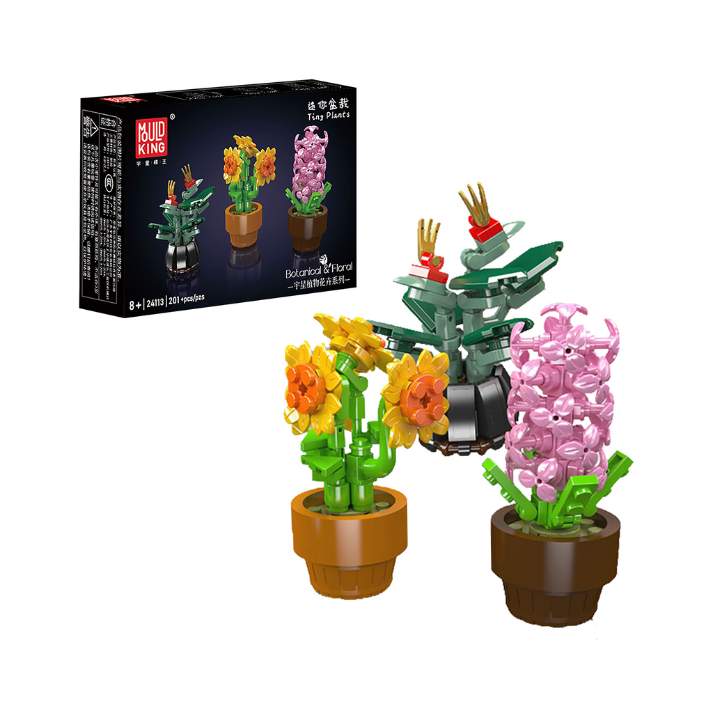 24113 Mini Potted Flower Builds Building Set | 201 Pcs - Main Image | TheBrickTube