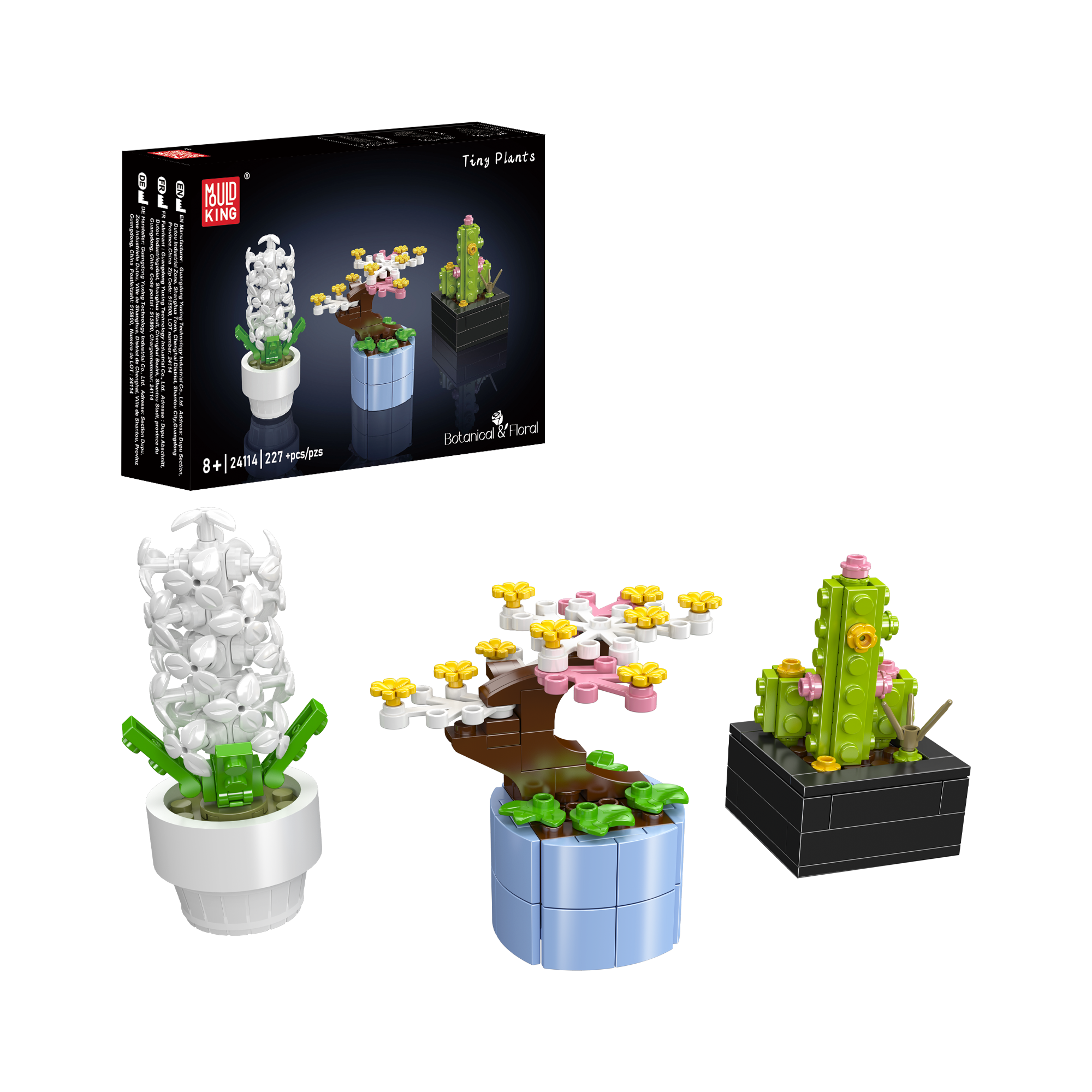 24114 Mini Potted Flower Building Set | 227 Pcs - Main Image | TheBrickTube