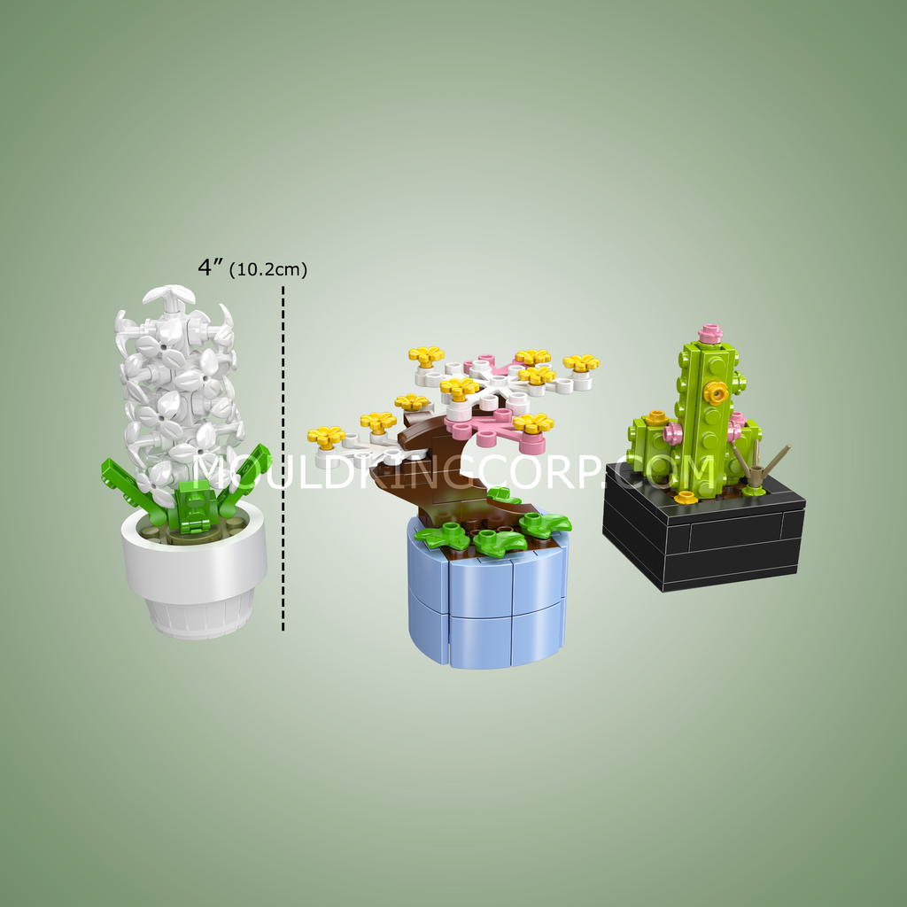 24114 Mini Potted Flower Building Set | 227 Pcs - Image 5 of 5 | TheBrickTube