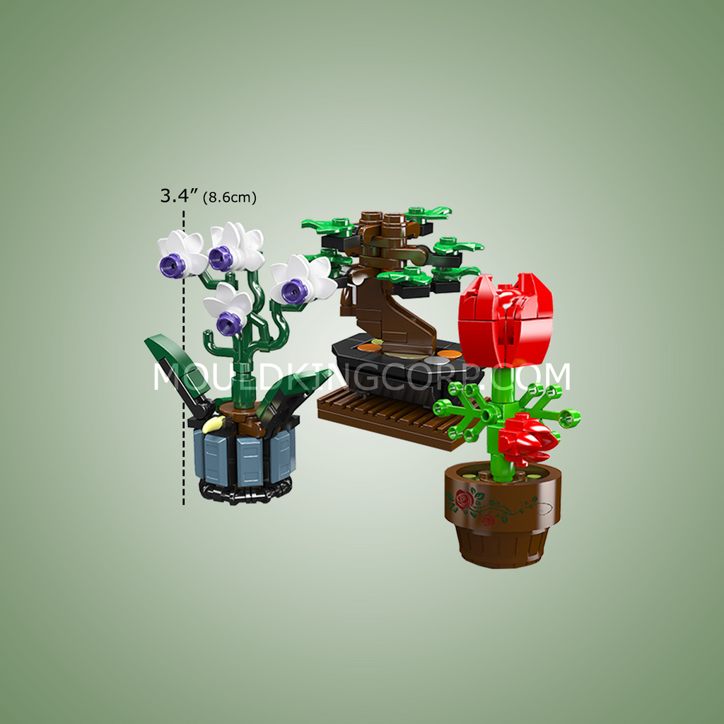 24115 Mini Potted Plants Building Set | 199 Pcs - Image 5 of 5 | TheBrickTube