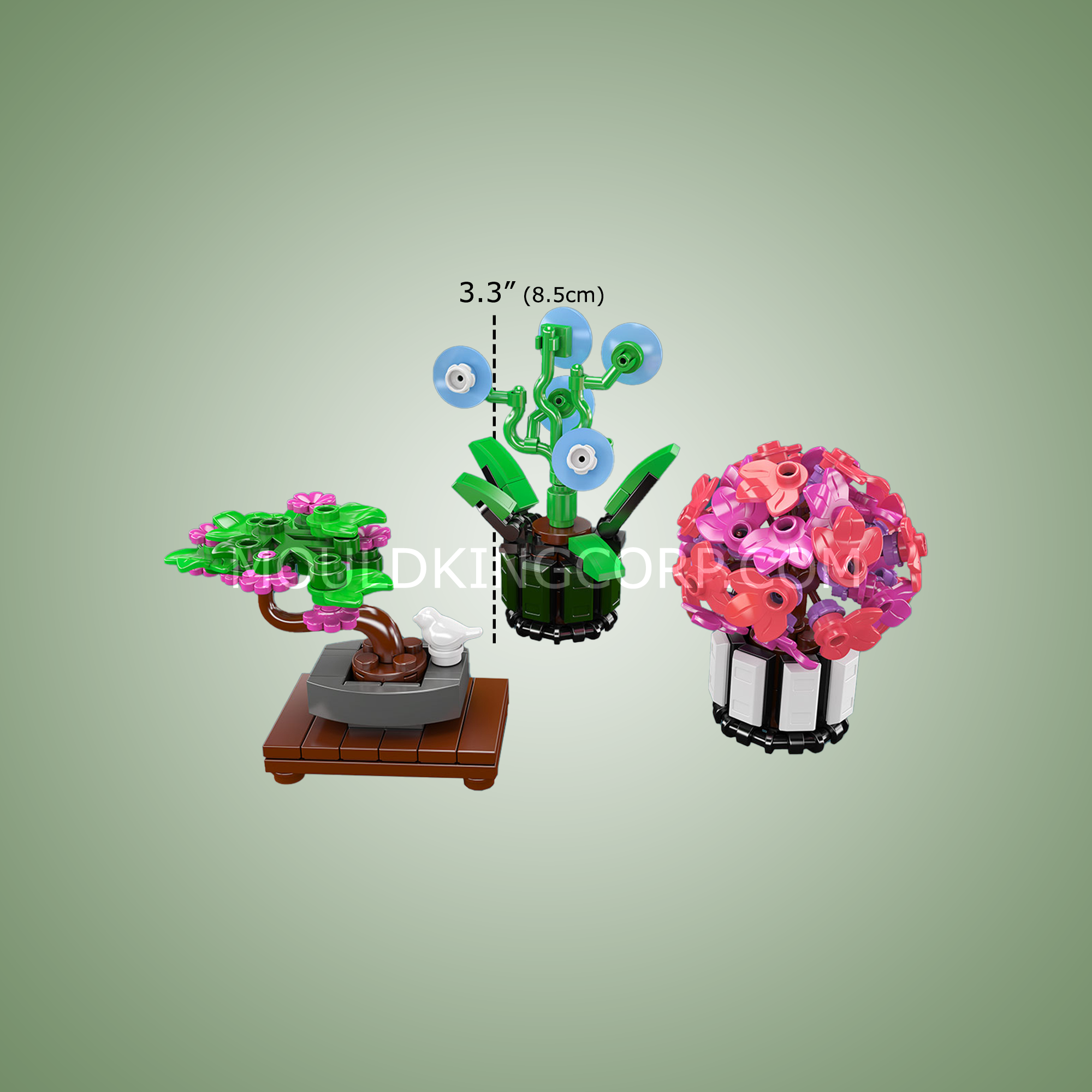 24116 Mini Potted Plants Building Set | 211 Pcs - Image 5 of 5 | TheBrickTube