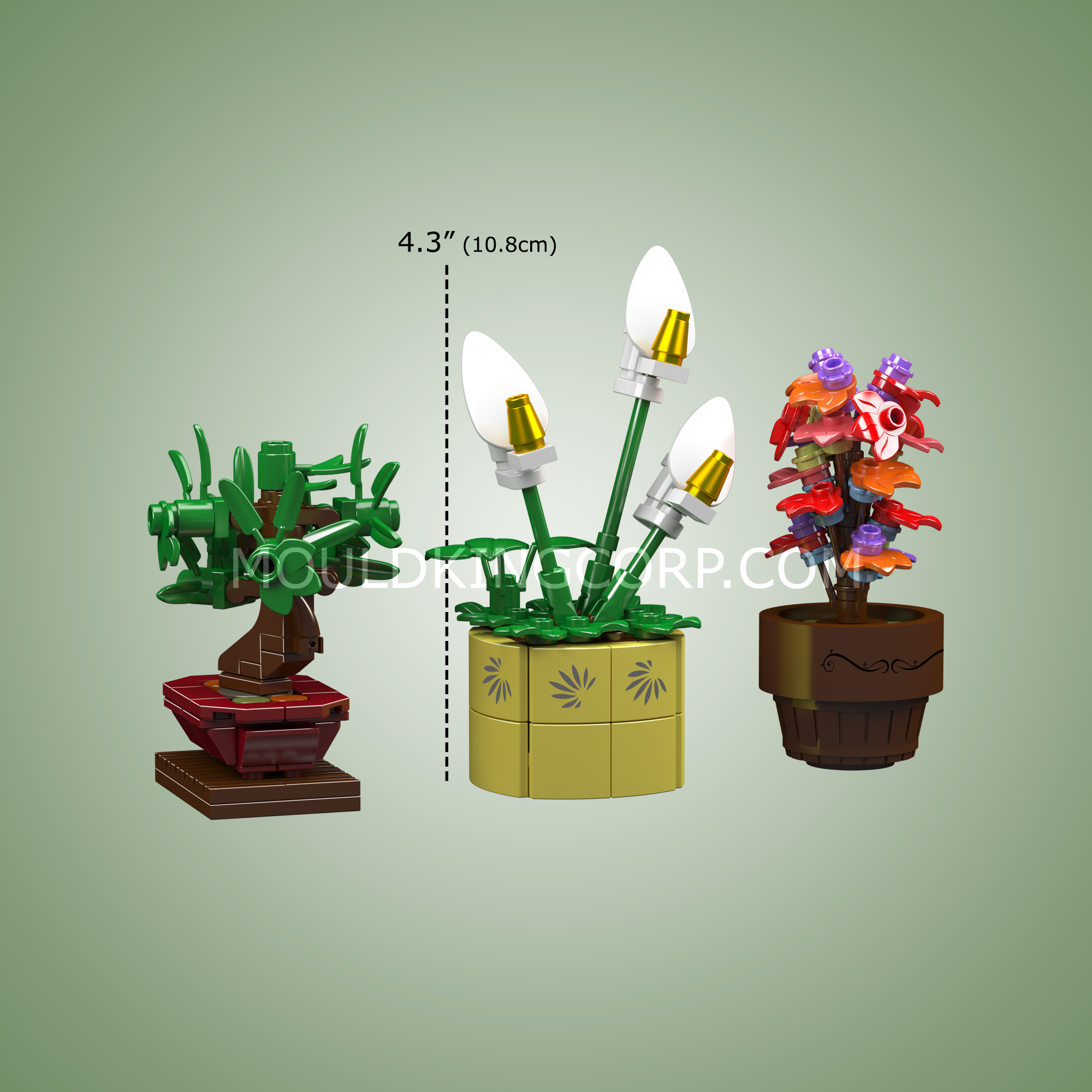 24117 Mini Potted Plants Building Set | 240 Pcs - Image 5 of 5 | TheBrickTube