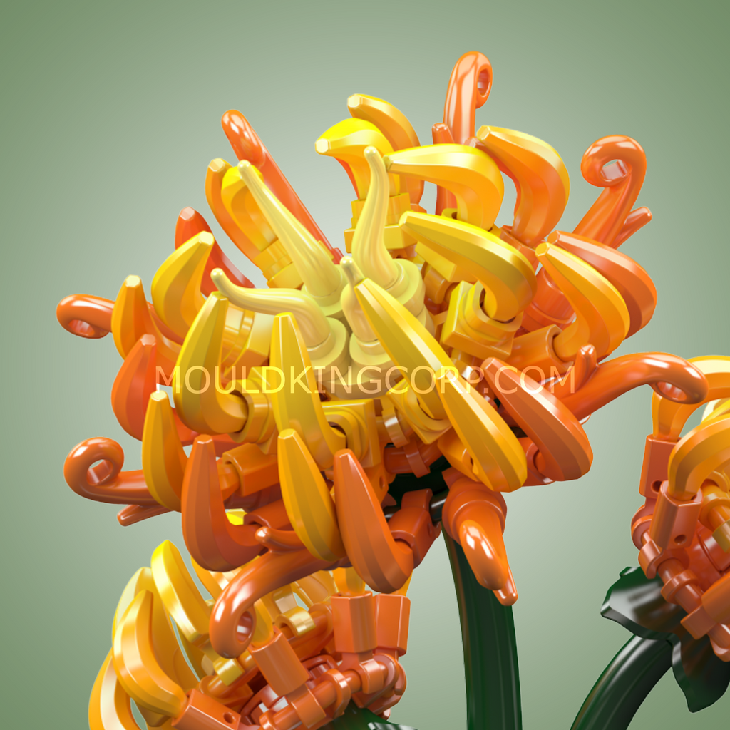 24118 Chrysanthemum Potted Plant Building Block Set | 417 Pcs - Image 3 of 5 | TheBrickTube