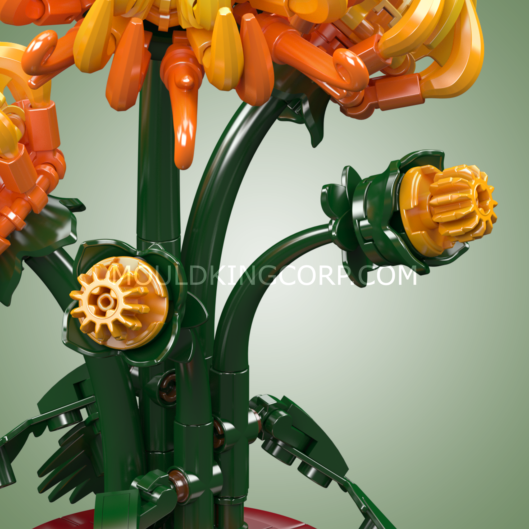 24118 Chrysanthemum Potted Plant Building Block Set | 417 Pcs - Image 4 of 5 | TheBrickTube