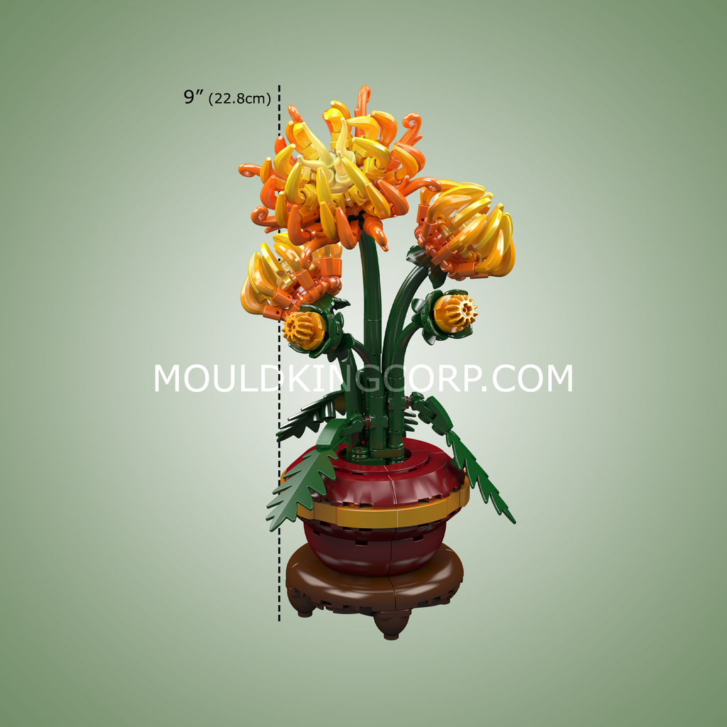 24118 Chrysanthemum Potted Plant Building Block Set | 417 Pcs - Image 5 of 5 | TheBrickTube