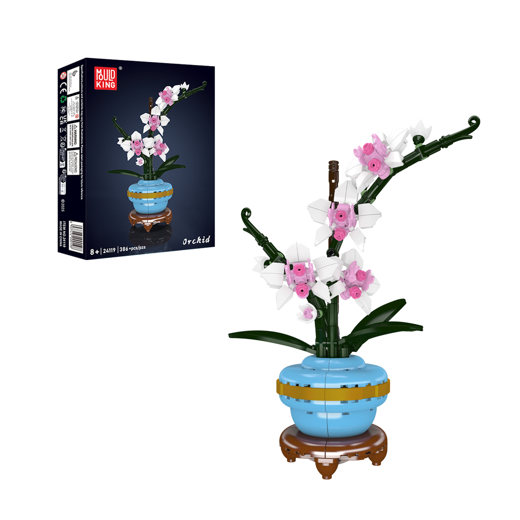 24119 Orchid Botanical Building Set | 386 Pcs - Main Image | TheBrickTube