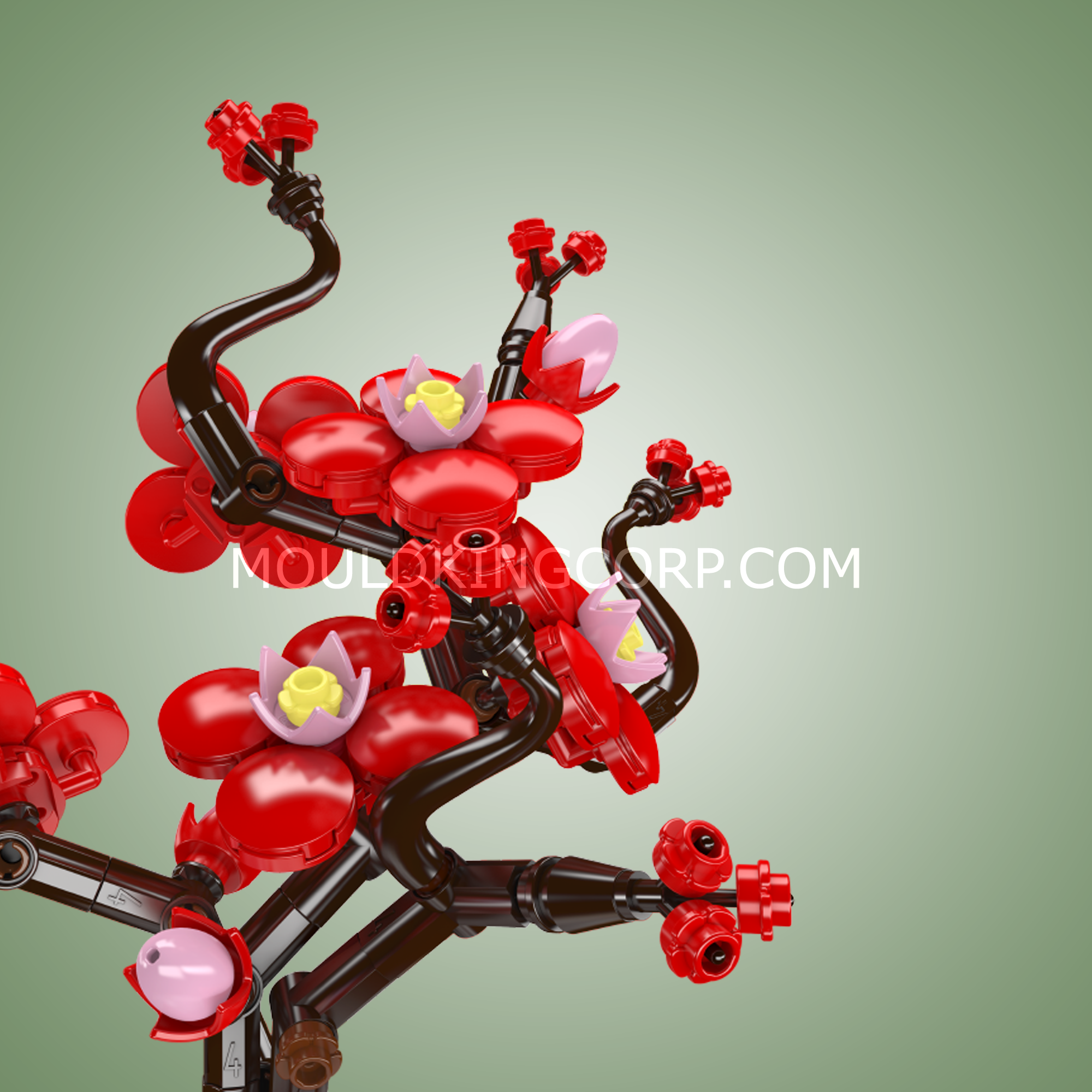 24120 Plum Blossom Botanical Building Set | 393 Pcs - Image 2 of 6 | TheBrickTube