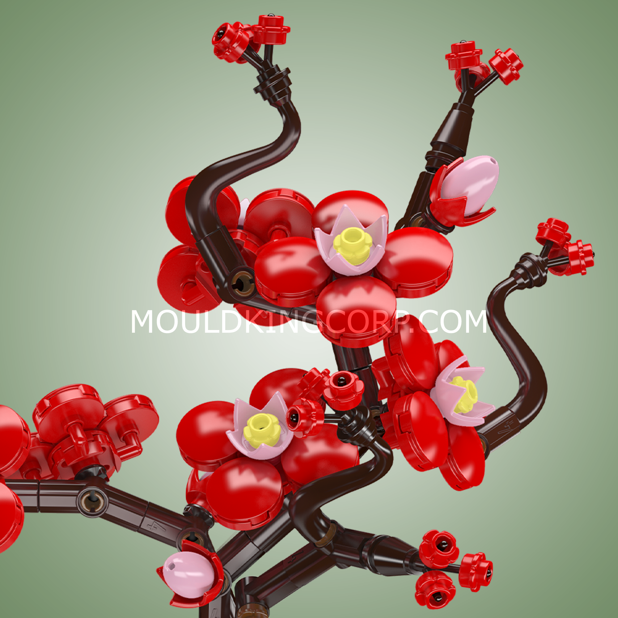 24120 Plum Blossom Botanical Building Set | 393 Pcs - Image 4 of 6 | TheBrickTube