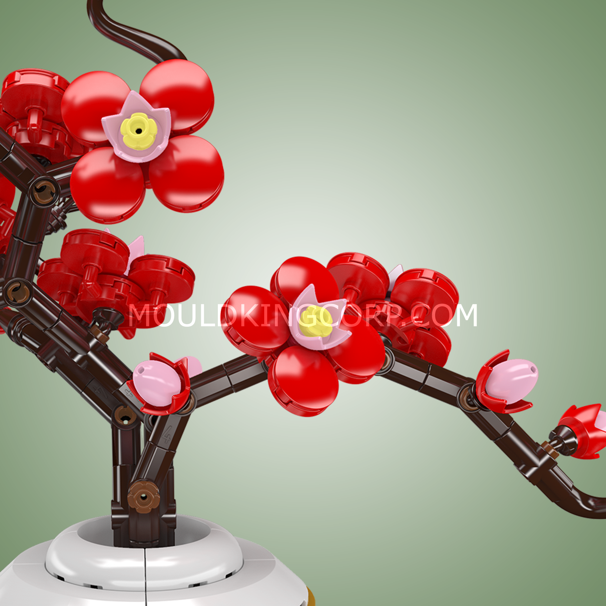 24120 Plum Blossom Botanical Building Set | 393 Pcs - Image 5 of 6 | TheBrickTube