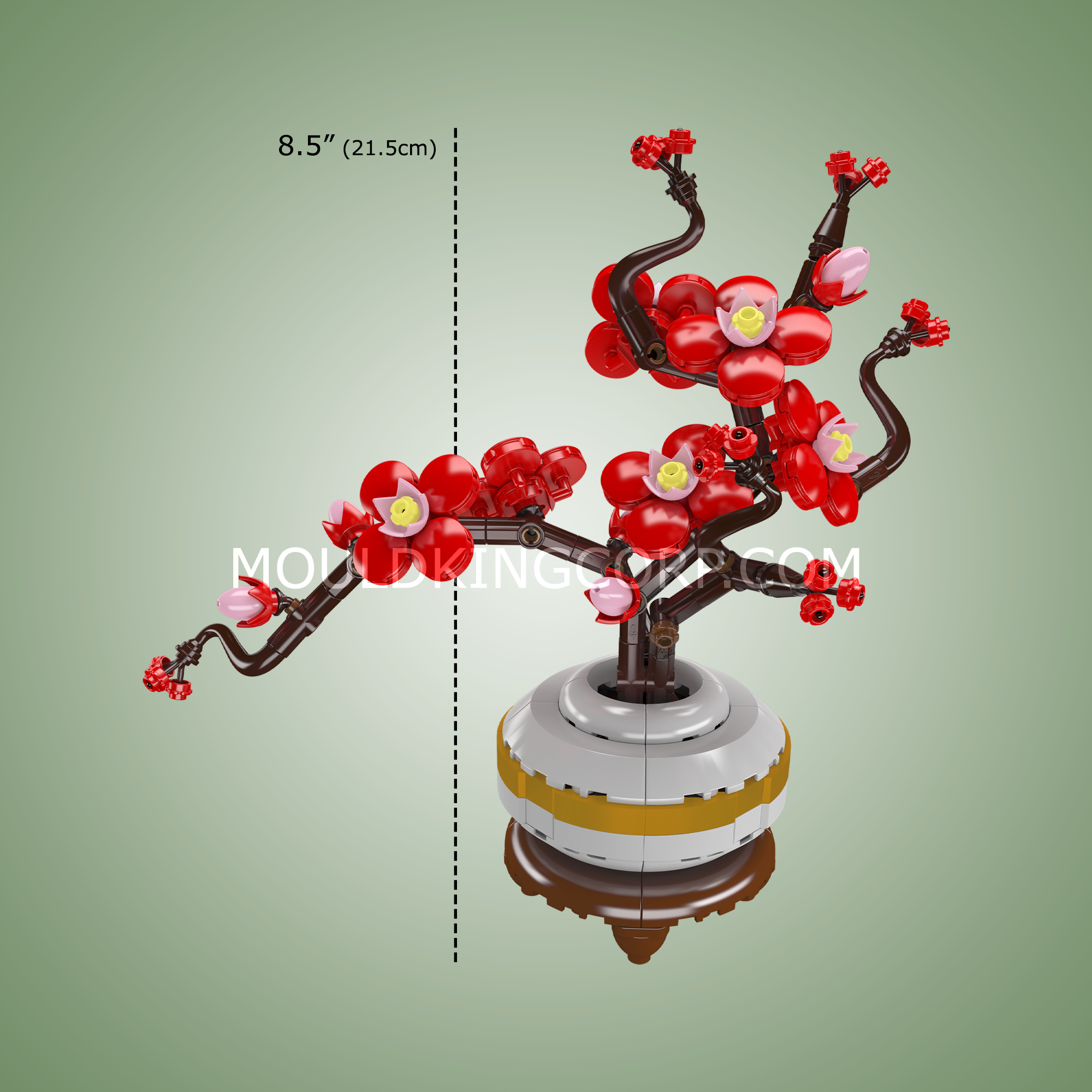 24120 Plum Blossom Botanical Building Set | 393 Pcs - Image 6 of 6 | TheBrickTube