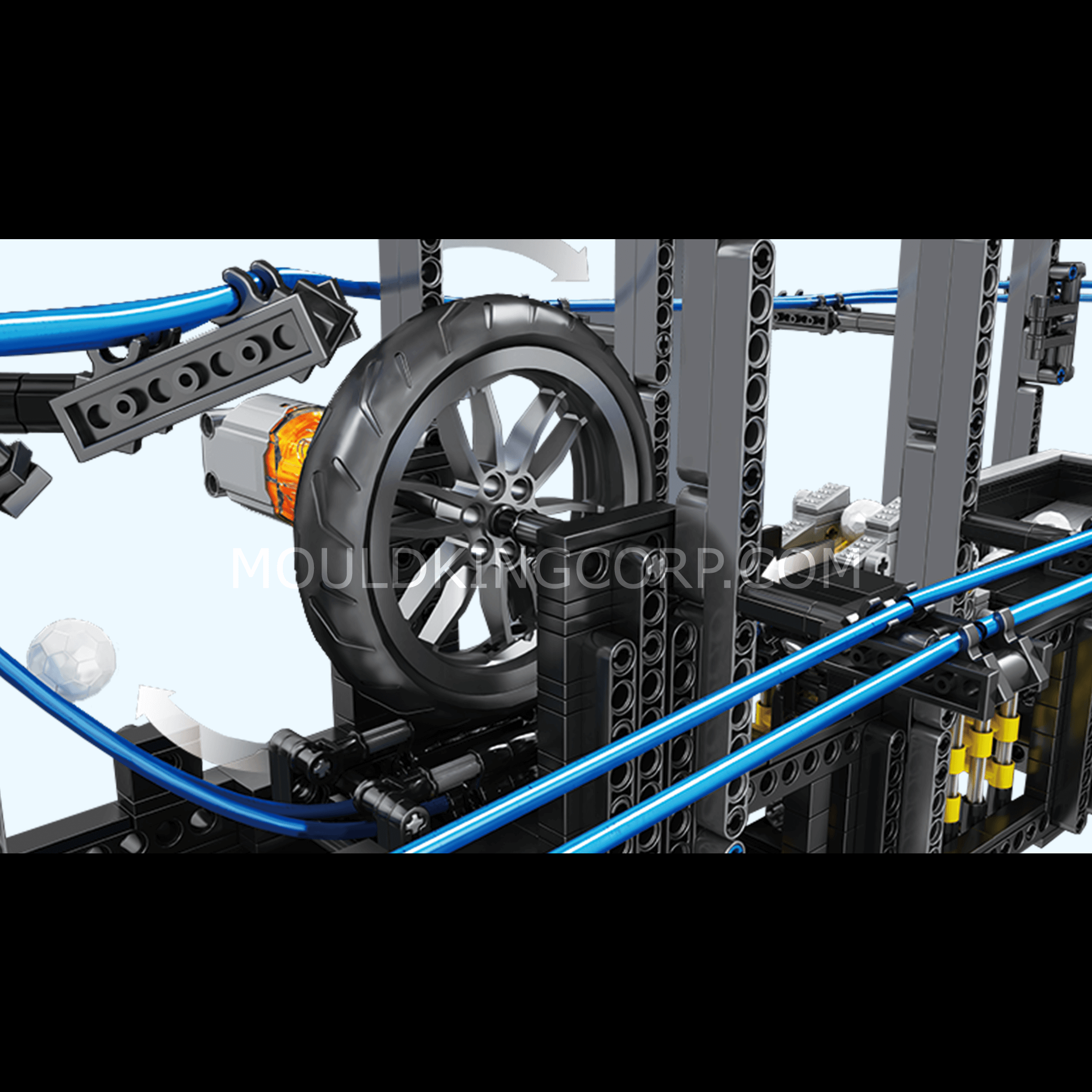 26002 Great Ball Contraption: Marble Run | 2,438 PCS | Mechanical Building Set - Image 5 of 7 | TheBrickTube