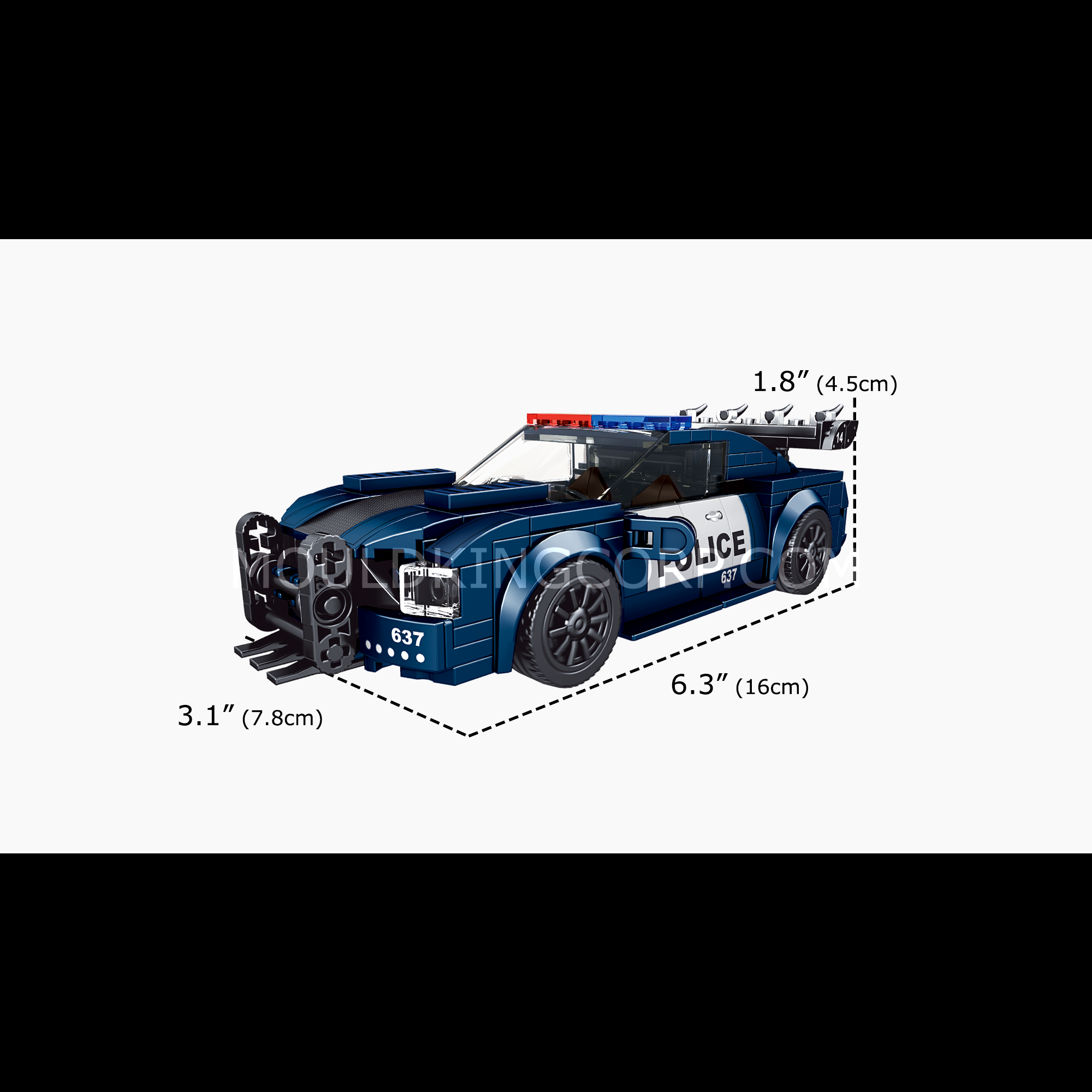 27002 The Barricade Police Mini Sports Car Building Set | 356 PCS - Image 6 of 6 | TheBrickTube