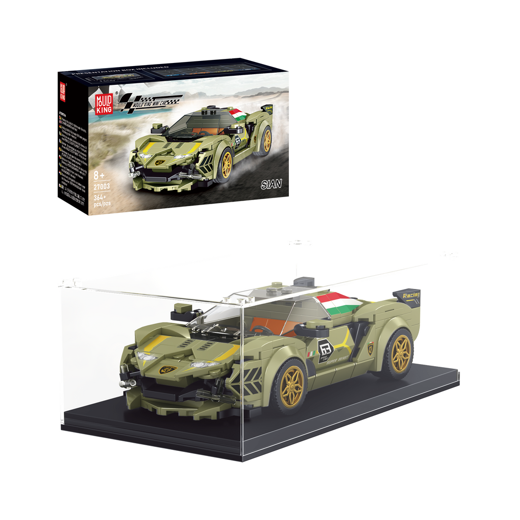 27003 Italian Bull Sian Sports Car Model Buidling Set | 333 PCS - Main Image | TheBrickTube