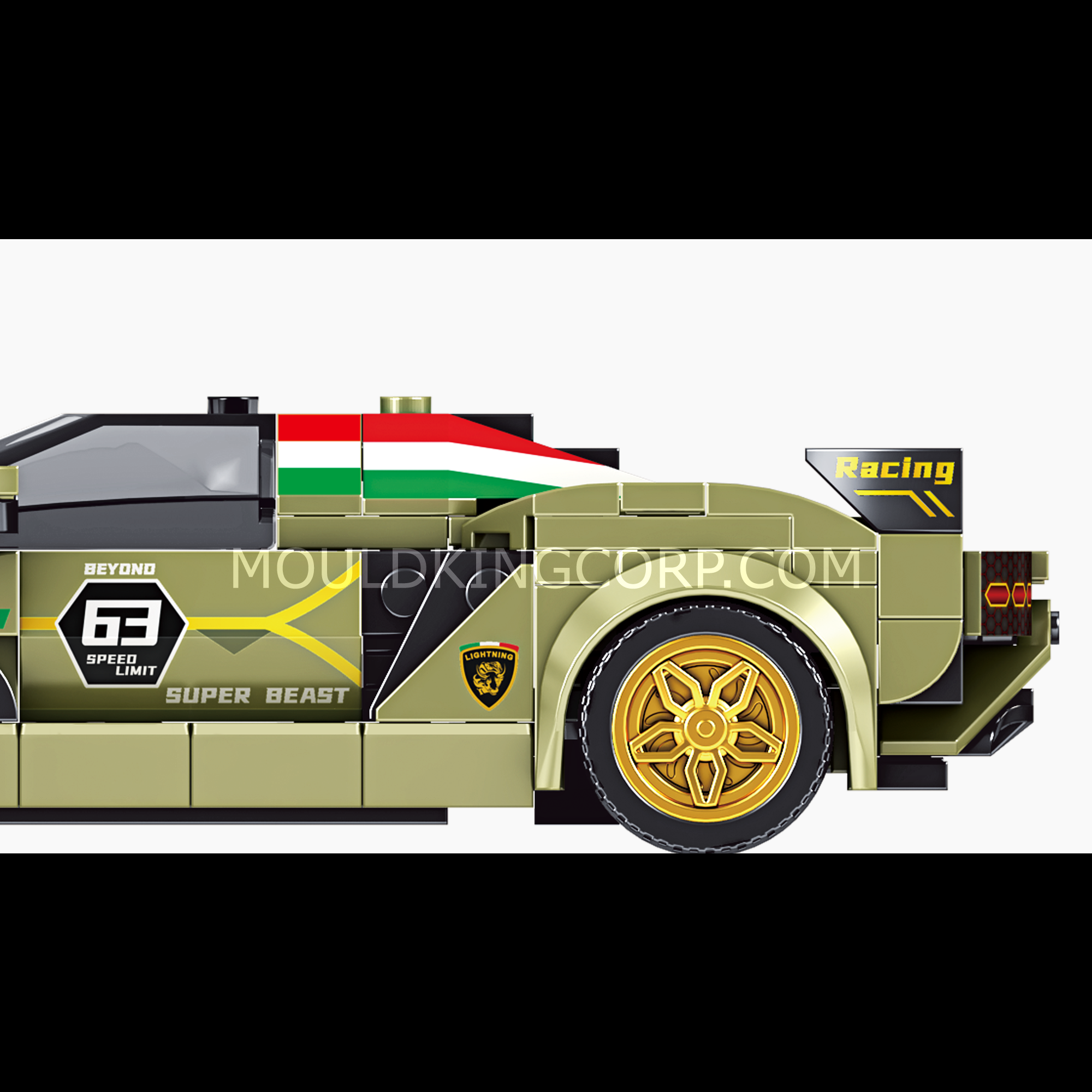 27003 Italian Bull Sian Sports Car Model Buidling Set | 333 PCS - Image 3 of 6 | TheBrickTube
