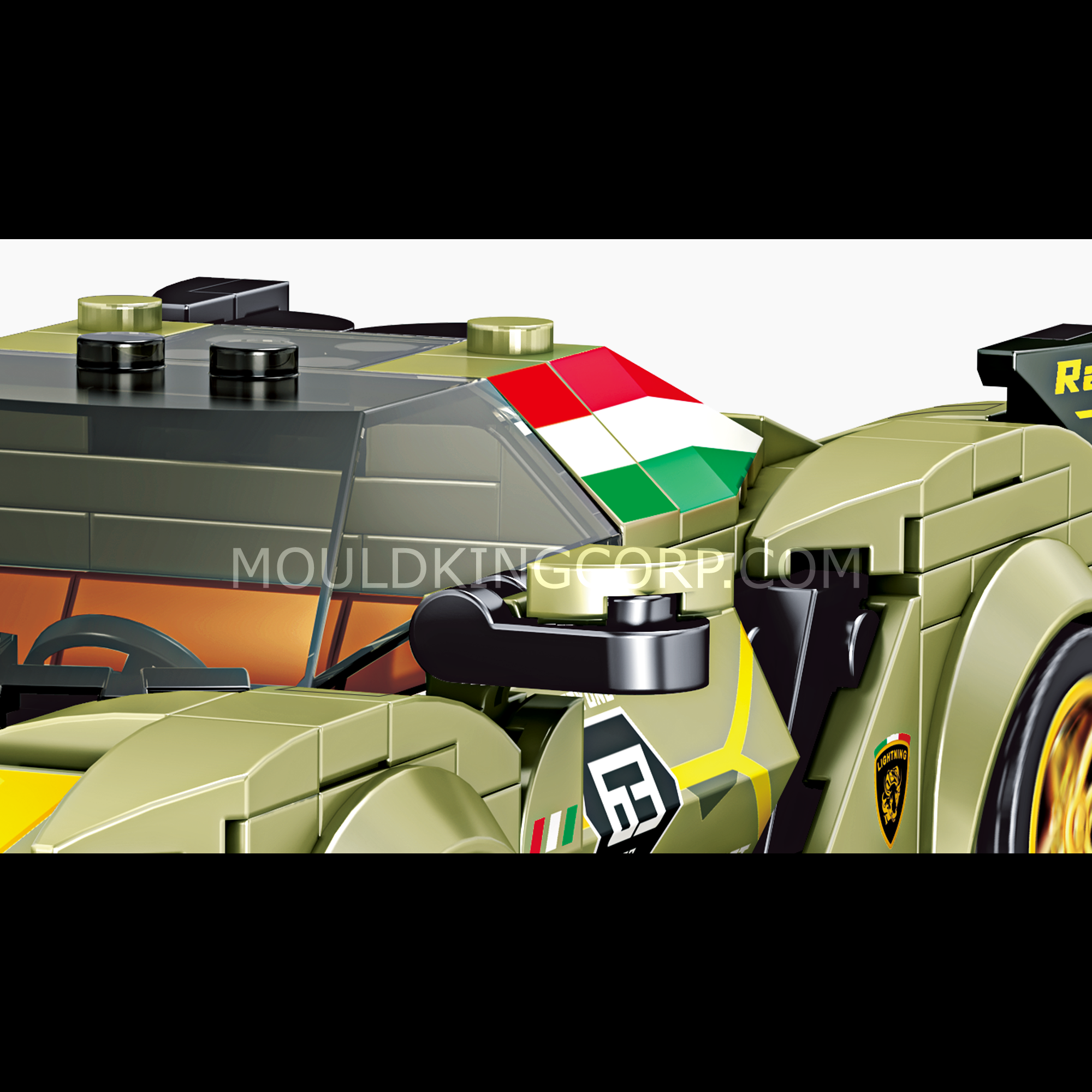 27003 Italian Bull Sian Sports Car Model Buidling Set | 333 PCS - Image 4 of 6 | TheBrickTube