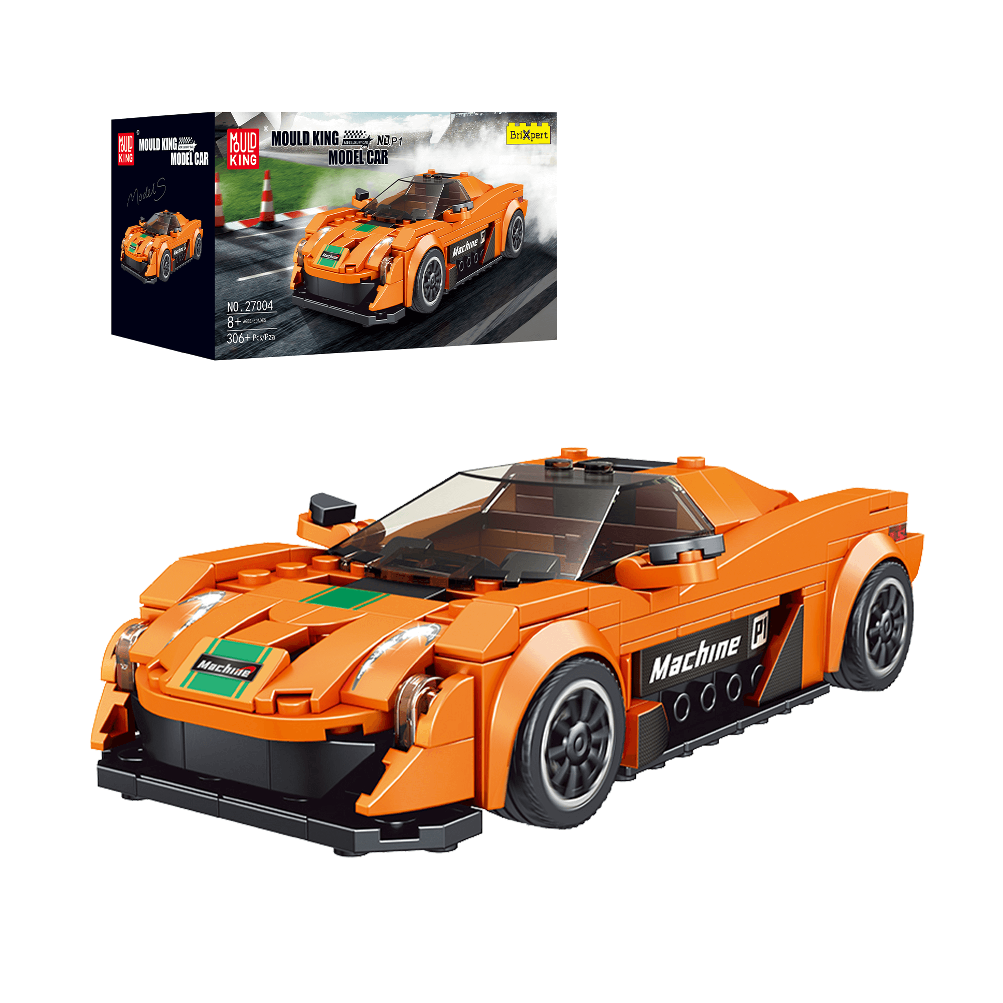 27004 The Mini P1 Sports Car Building Set | 306 PCS - Main Image | TheBrickTube