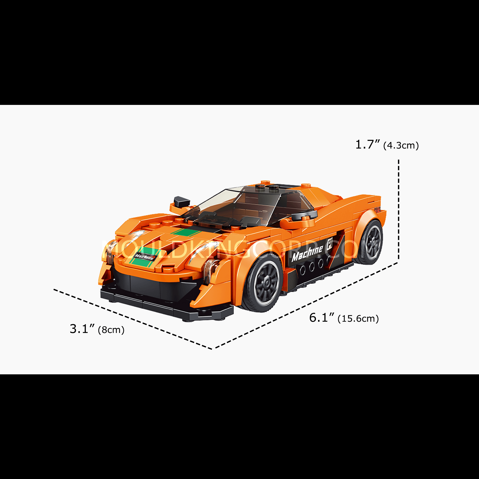 27004 The Mini P1 Sports Car Building Set | 306 PCS - Image 5 of 6 | TheBrickTube