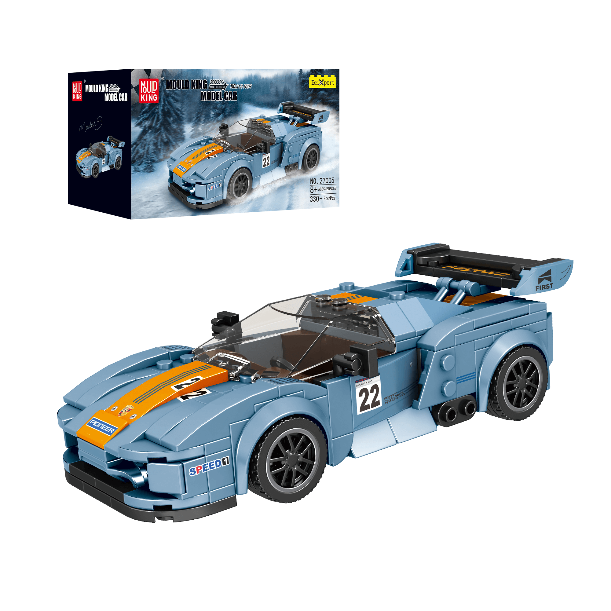 27005 The 918 RSR Mini Sports Car Building Set | 330 PCS - Main Image | TheBrickTube