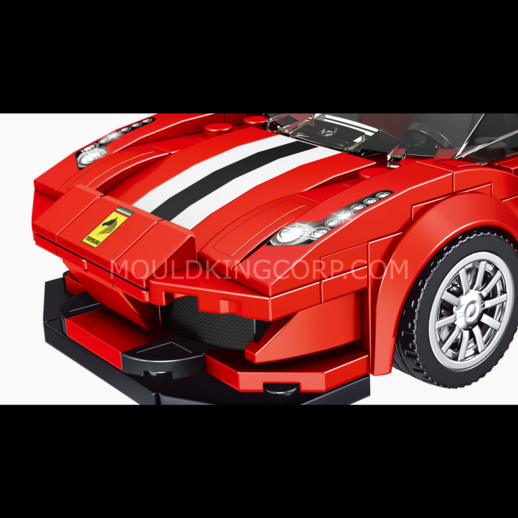 27006 The 488 GTB Mini Sports Car Building Set | 329 PCS - Image 4 of 6 | TheBrickTube