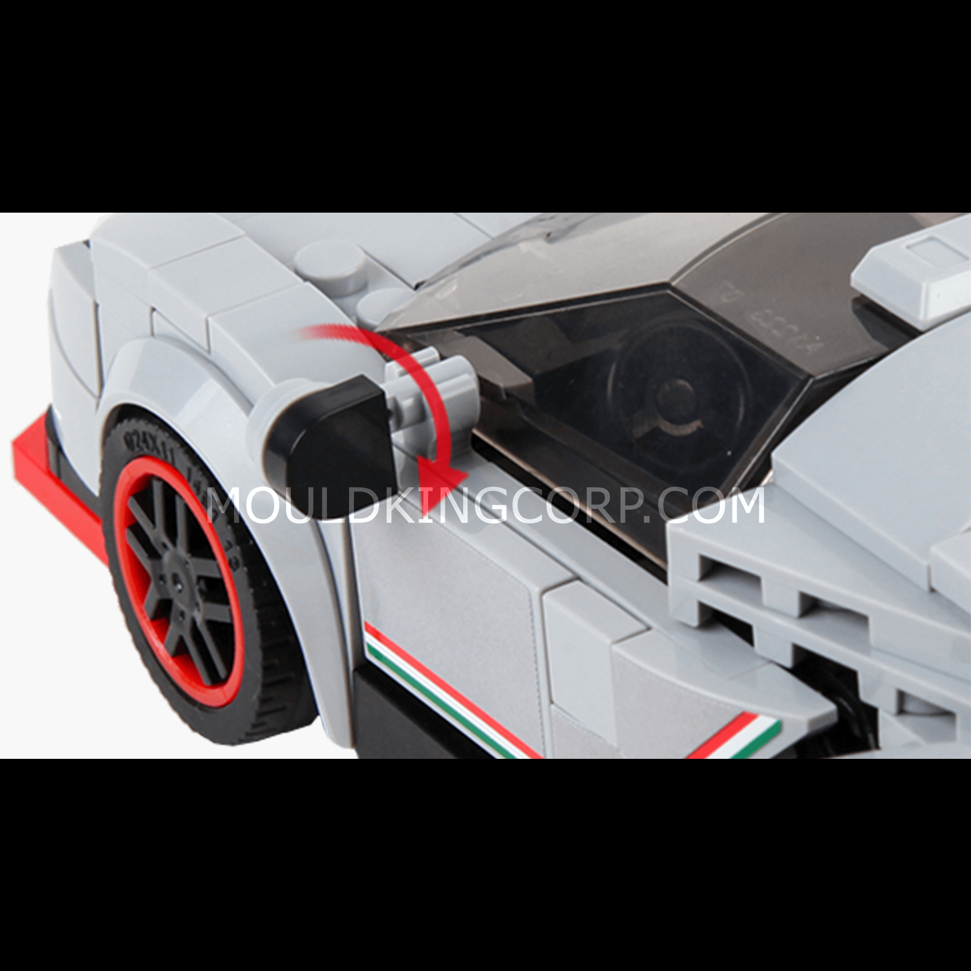 27007 The Veneno Mini Sports Car Building Set | 398 PCS - Image 5 of 6 | TheBrickTube