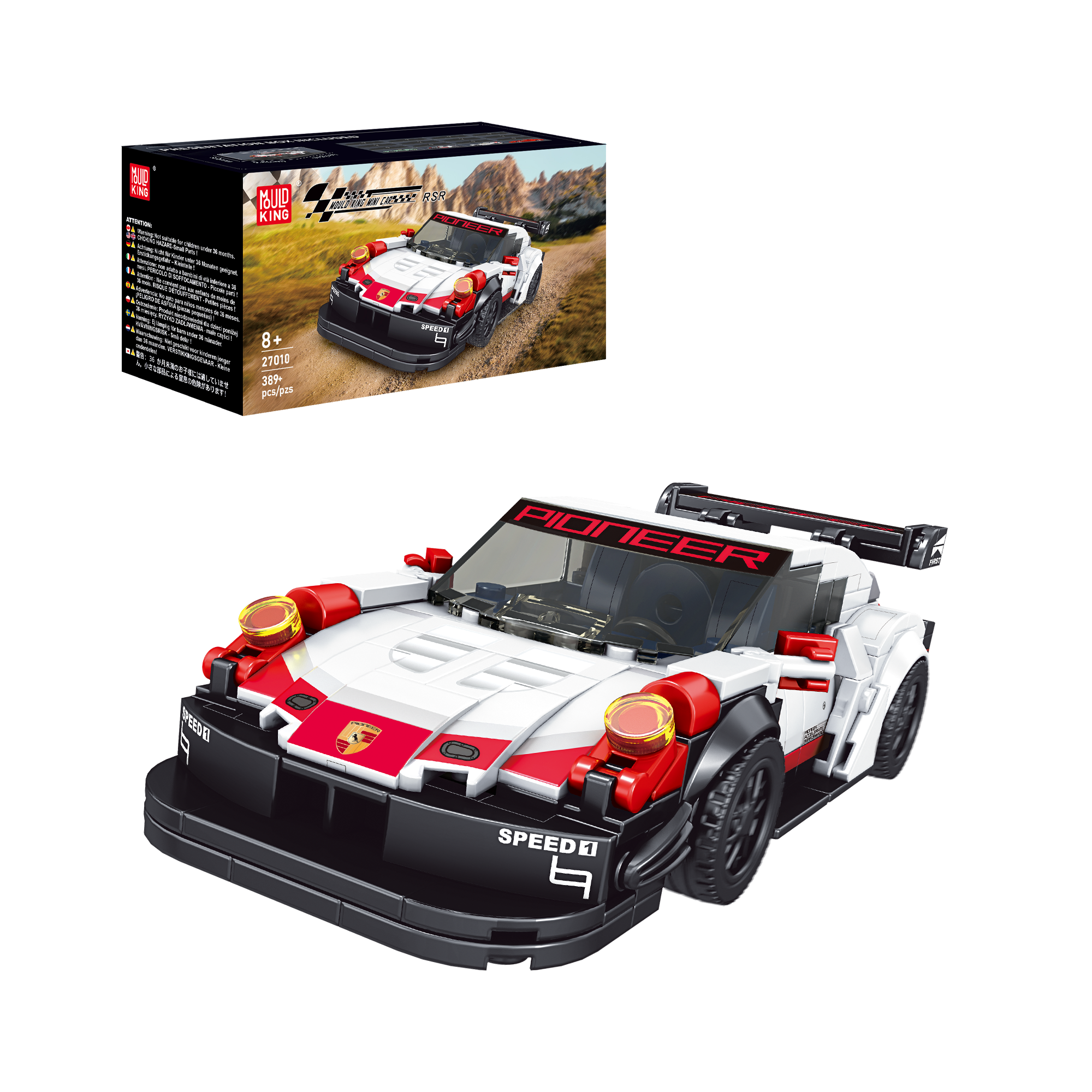 27010 Pr 911 Sports Car Model Building Set | 349 PCS - Main Image | TheBrickTube