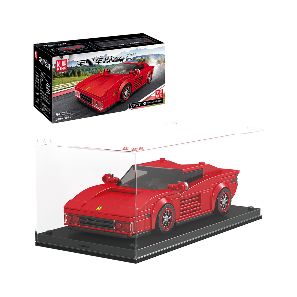 27012S Testarossa Supercar Building Kit | 350 Pcs | Building Blocks Set - Main Image | TheBrickTube
