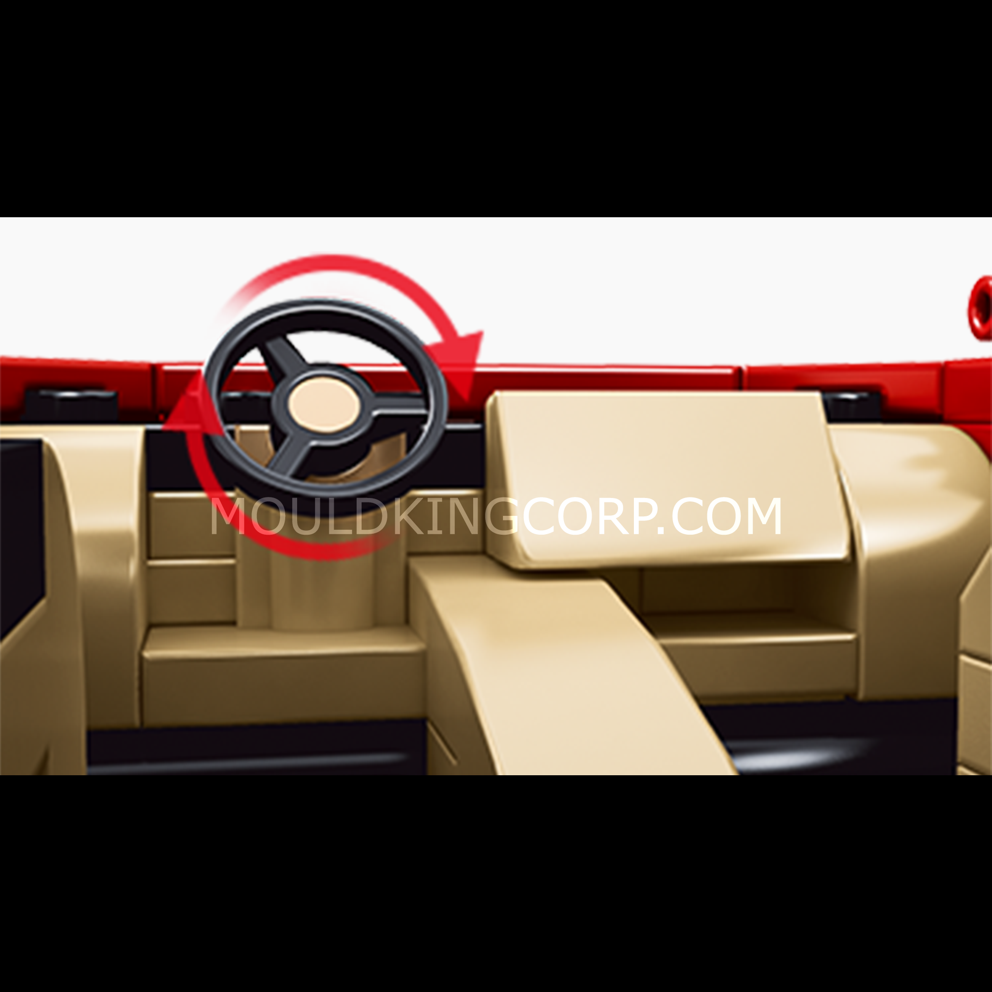 27012S Testarossa Supercar Building Kit | 350 Pcs | Building Blocks Set - Image 2 of 6 | TheBrickTube