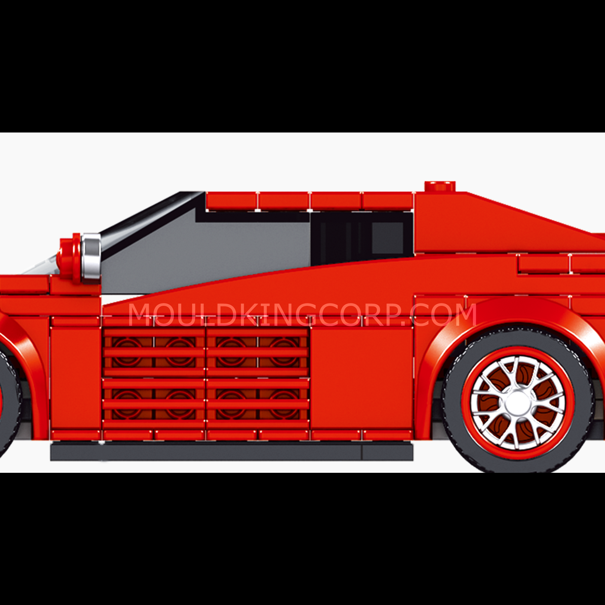 27012S Testarossa Supercar Building Kit | 350 Pcs | Building Blocks Set - Image 3 of 6 | TheBrickTube