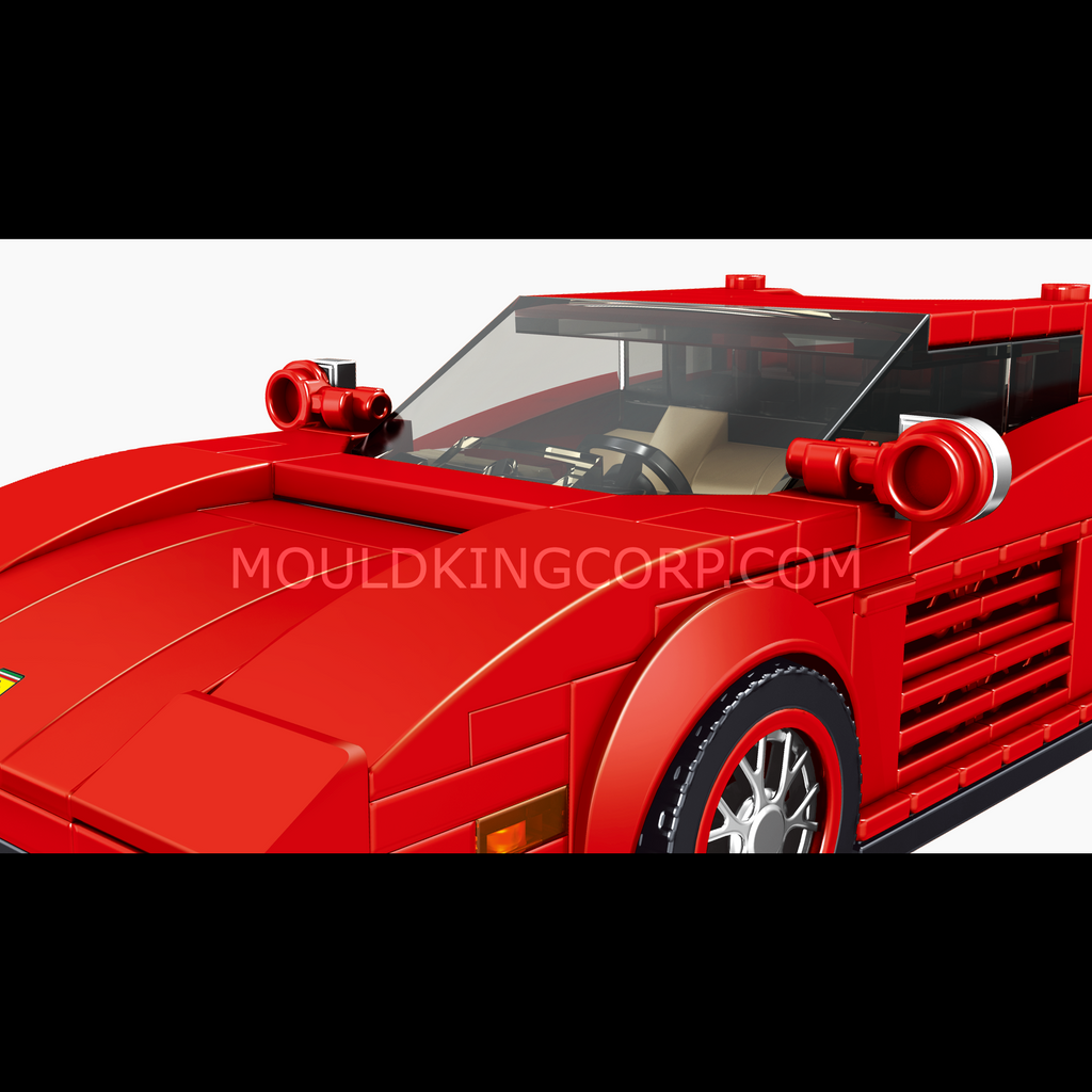 27012S Testarossa Supercar Building Kit | 350 Pcs | Building Blocks Set - Image 4 of 6 | TheBrickTube