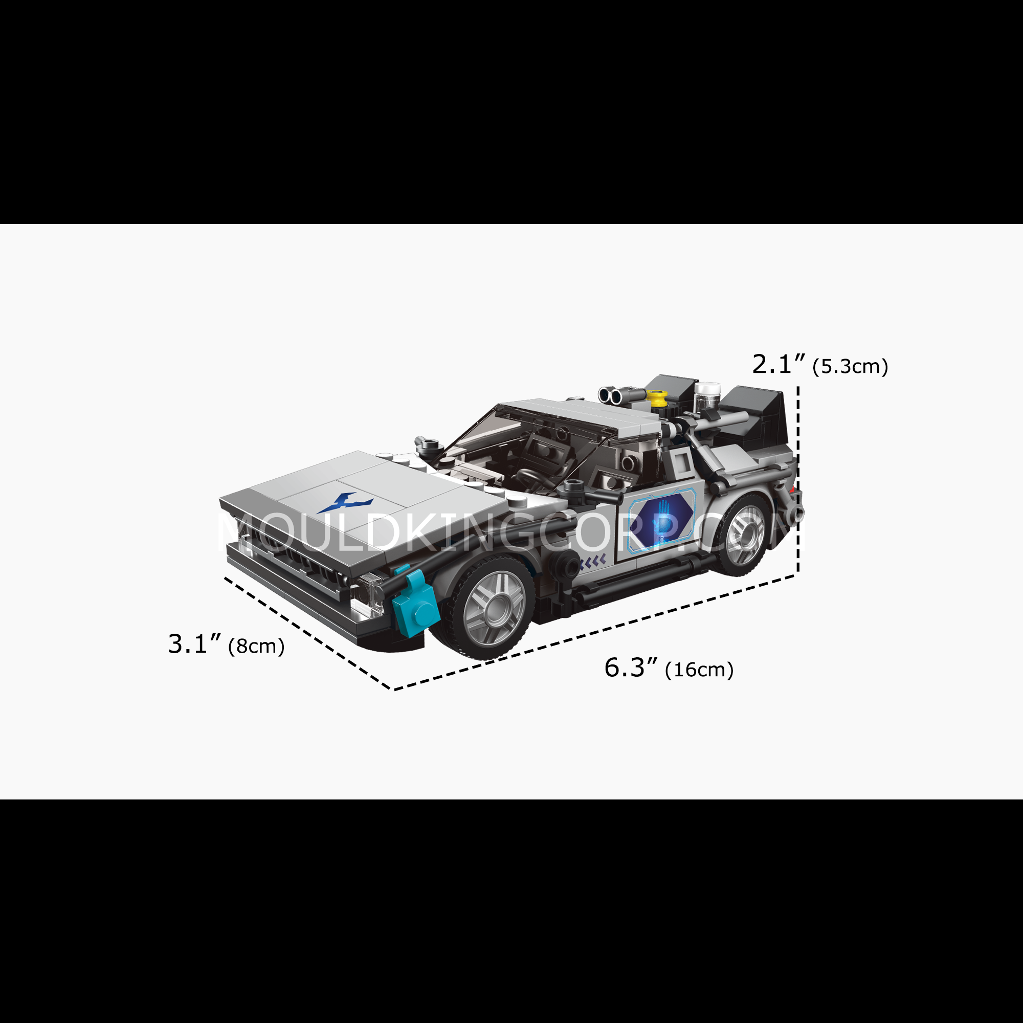 27019 DeLorean Time Machine Model Car to Build | 392 PCS | Building Blocks Set - Image 6 of 6 | TheBrickTube