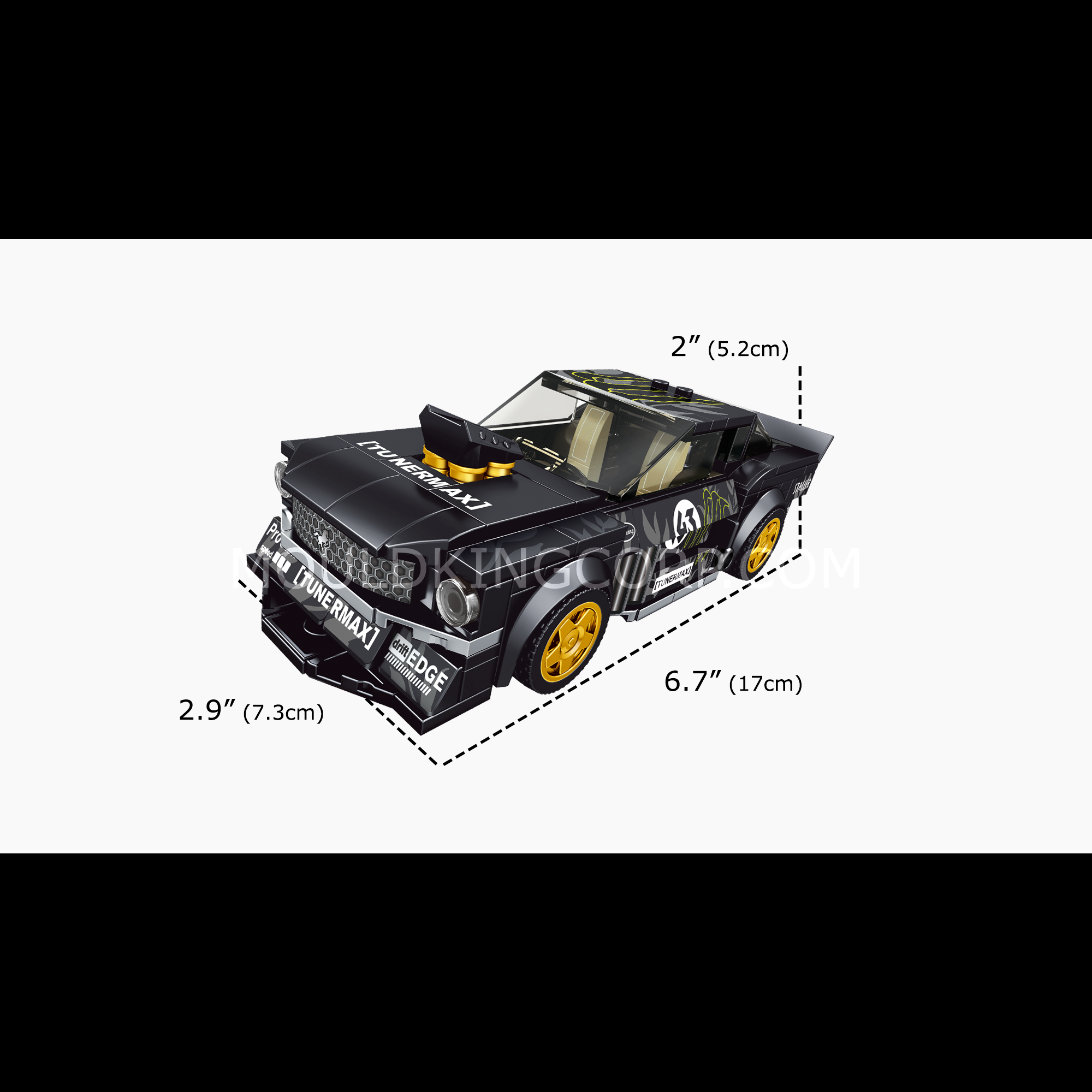 27024S No. 1965 Mustang Car Model Building Set | 414 Pcs - Image 6 of 6 | TheBrickTube
