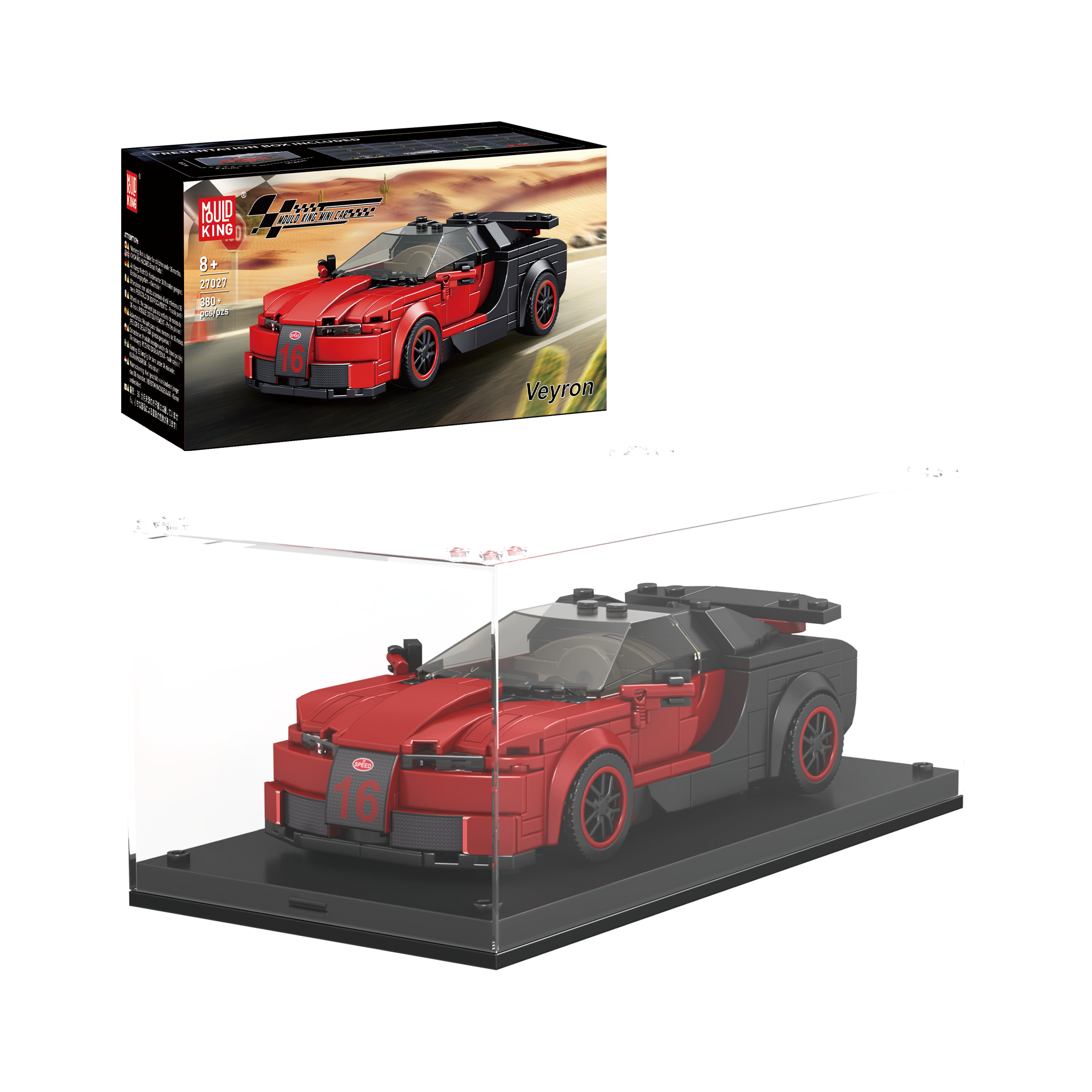 27027 NO. Veyron Car Model Building Toy Set | 370 PCS | Building Blocks Set - Main Image | TheBrickTube