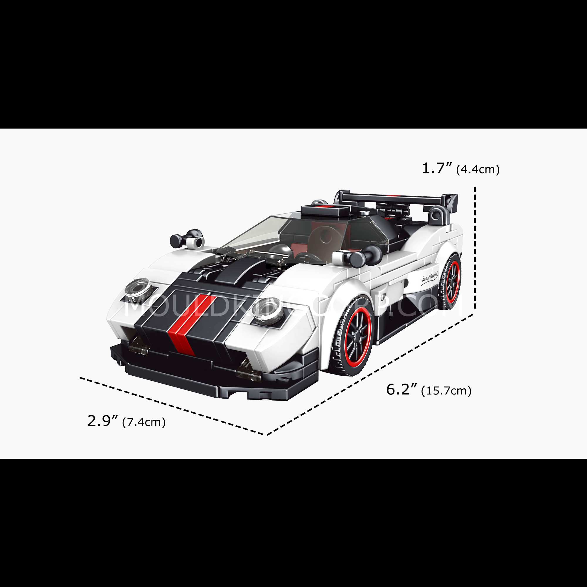 27030 Zoda Sports Car Model Building Kit | 374 PCS | Building Blocks Set - Image 6 of 6 | TheBrickTube