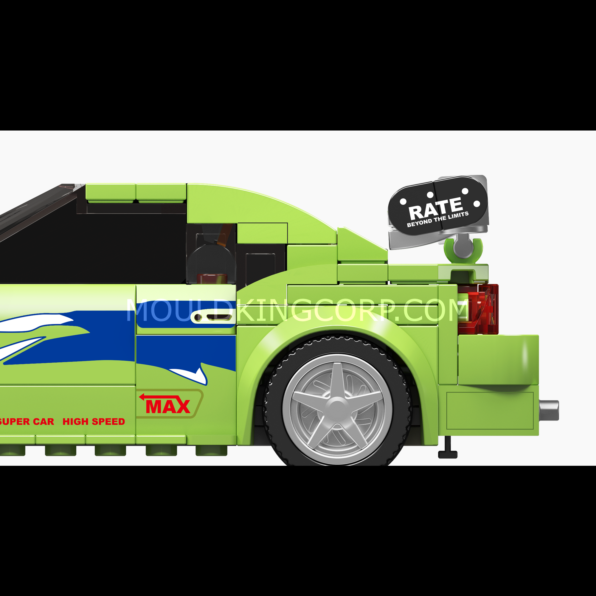 27033S Eclipse GS Green Model Car Building Set | 390 PCS - Image 4 of 7 | TheBrickTube