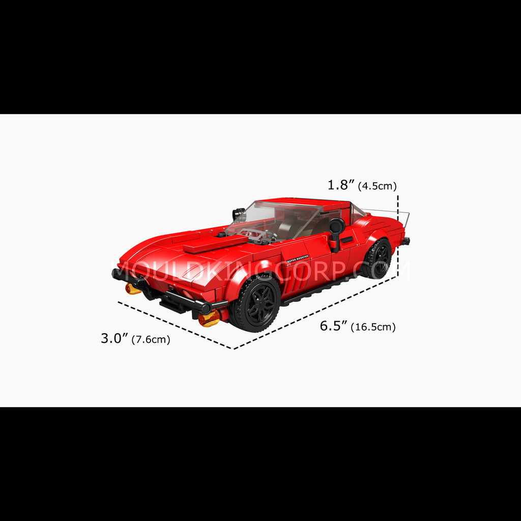 27034S Corvette Sports Car Model Building Set | 371 Pcs - Image 6 of 6 | TheBrickTube