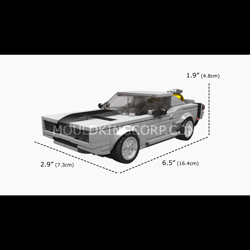 27035 Charger Muscle Car Model Building Set | 355 PCS - Image 6 of 6 | TheBrickTube