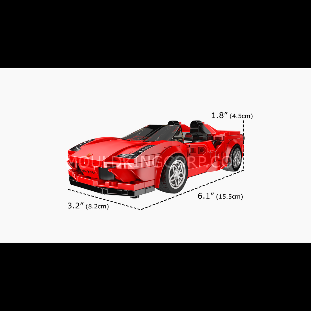 27041 F8 Supercar Model Building Set | 332 PCS - Image 6 of 6 | TheBrickTube